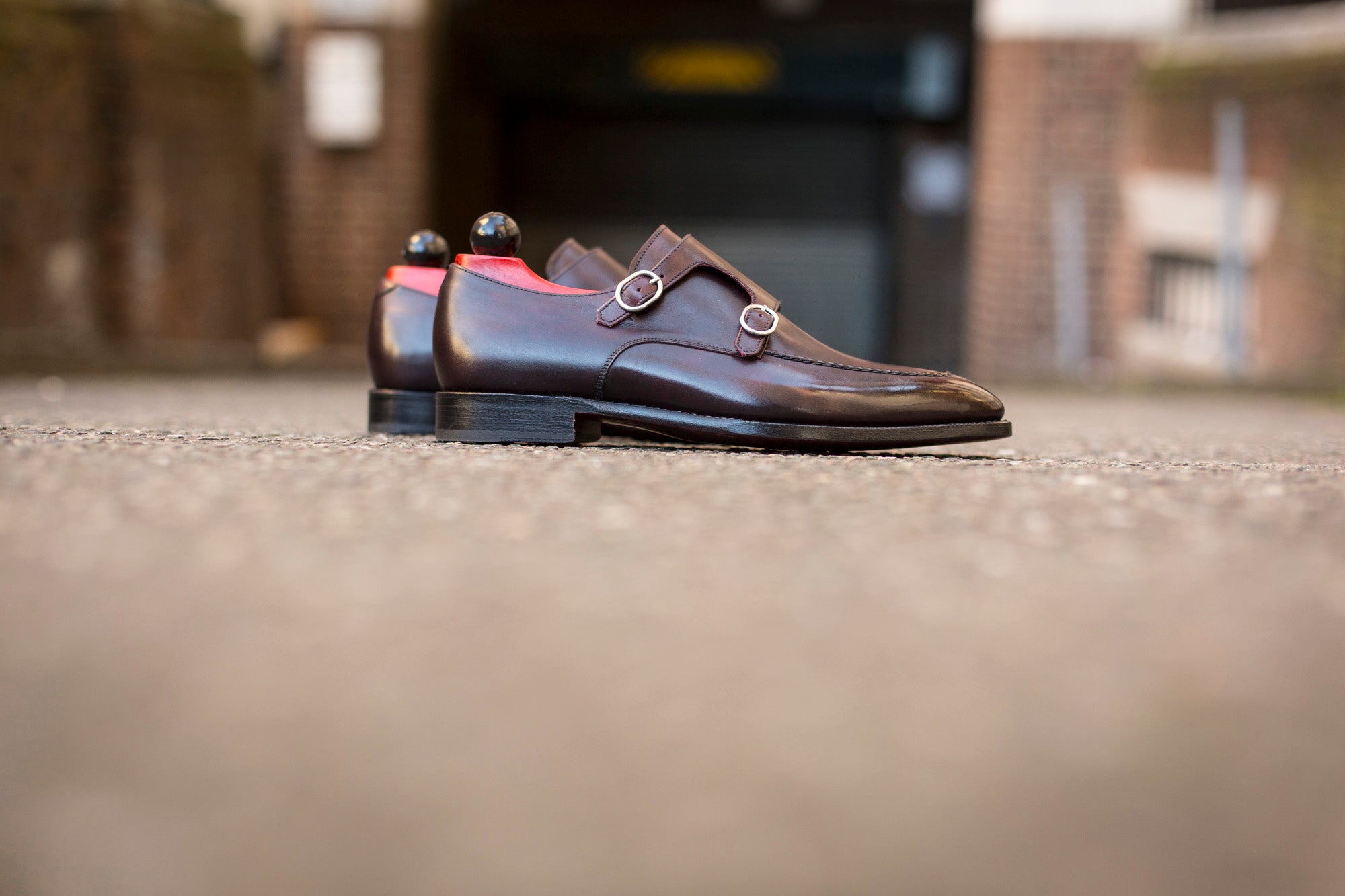 Montlake - MTO - Sangria Calf-Made To Order Double Monkstrap Hand Stitched-J.FitzPatrick Footwear