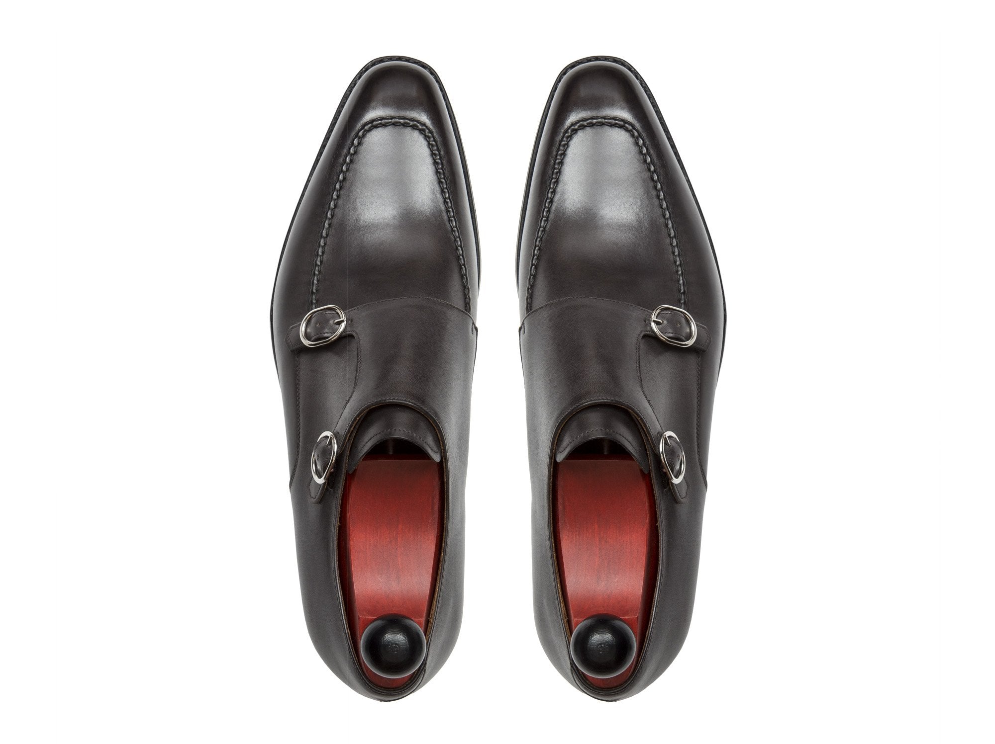 Montlake - MTO - Shaded Grey Calf-Made To Order Double Monkstrap Hand Stitched-J.FitzPatrick Footwear
