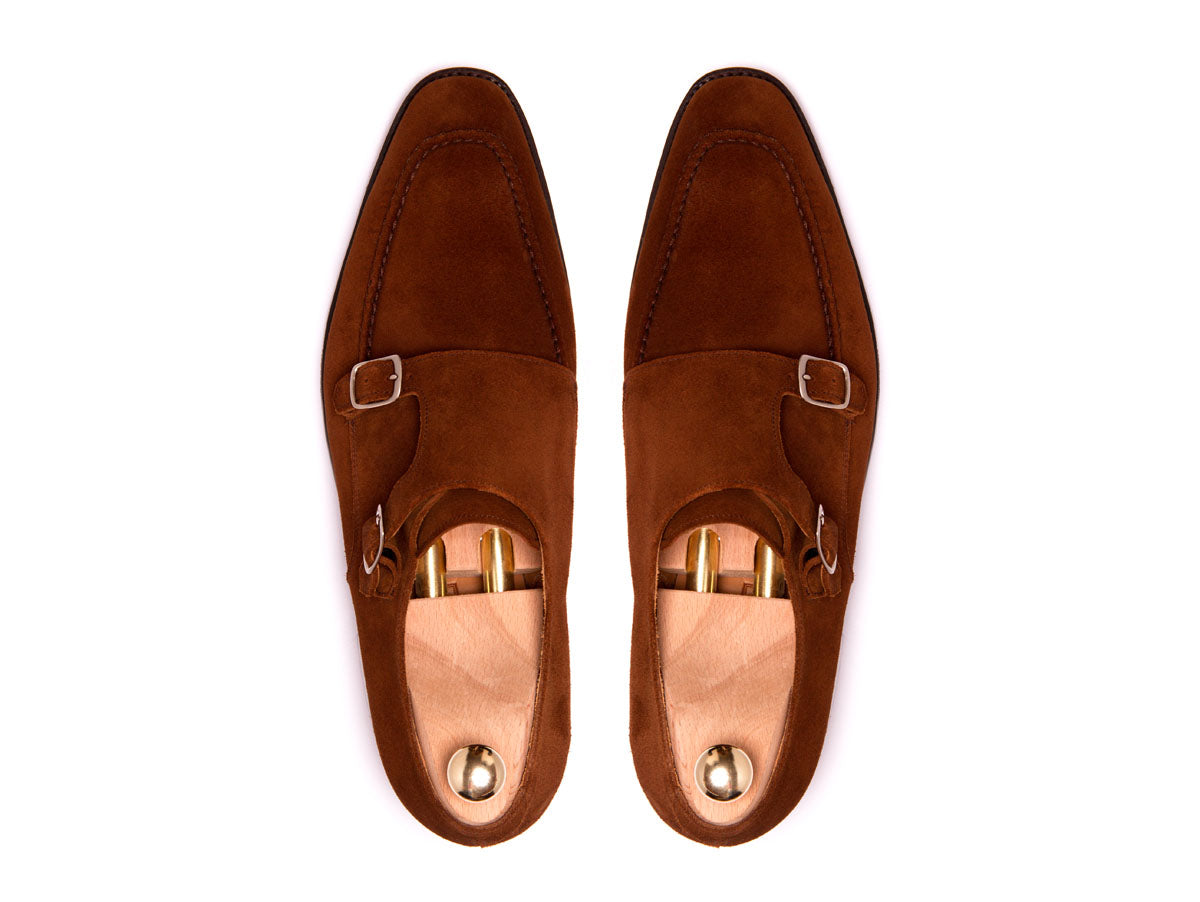 Montlake - MTO - Snuff Suede-Made To Order Double Monkstrap Hand Stitched-J.FitzPatrick Footwear