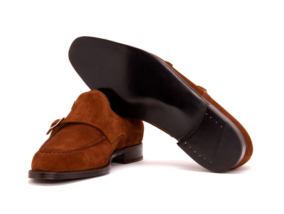 Montlake - MTO - Snuff Suede-Made To Order Double Monkstrap Hand Stitched-J.FitzPatrick Footwear