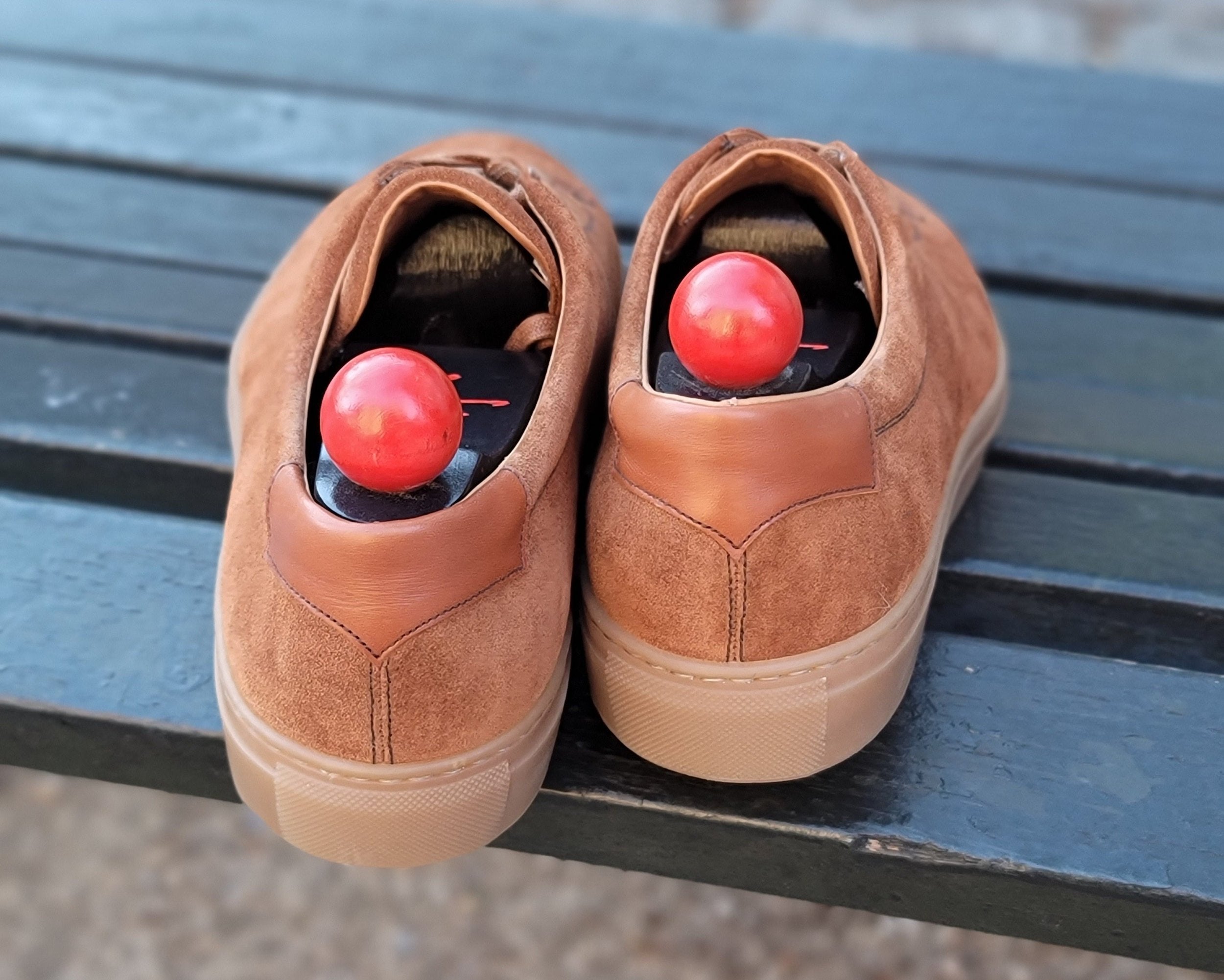 Olympia - Cumin Suede / Gum Sole-Plimsoll Lace Up Laceup Sneakers-J.FitzPatrick Footwear