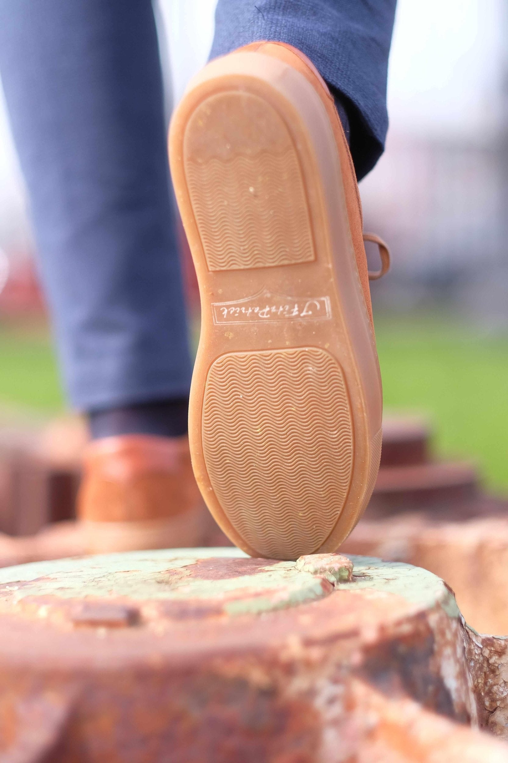 Olympia - Cumin Suede / Gum Sole-Plimsoll Lace Up Laceup Sneakers-J.FitzPatrick Footwear