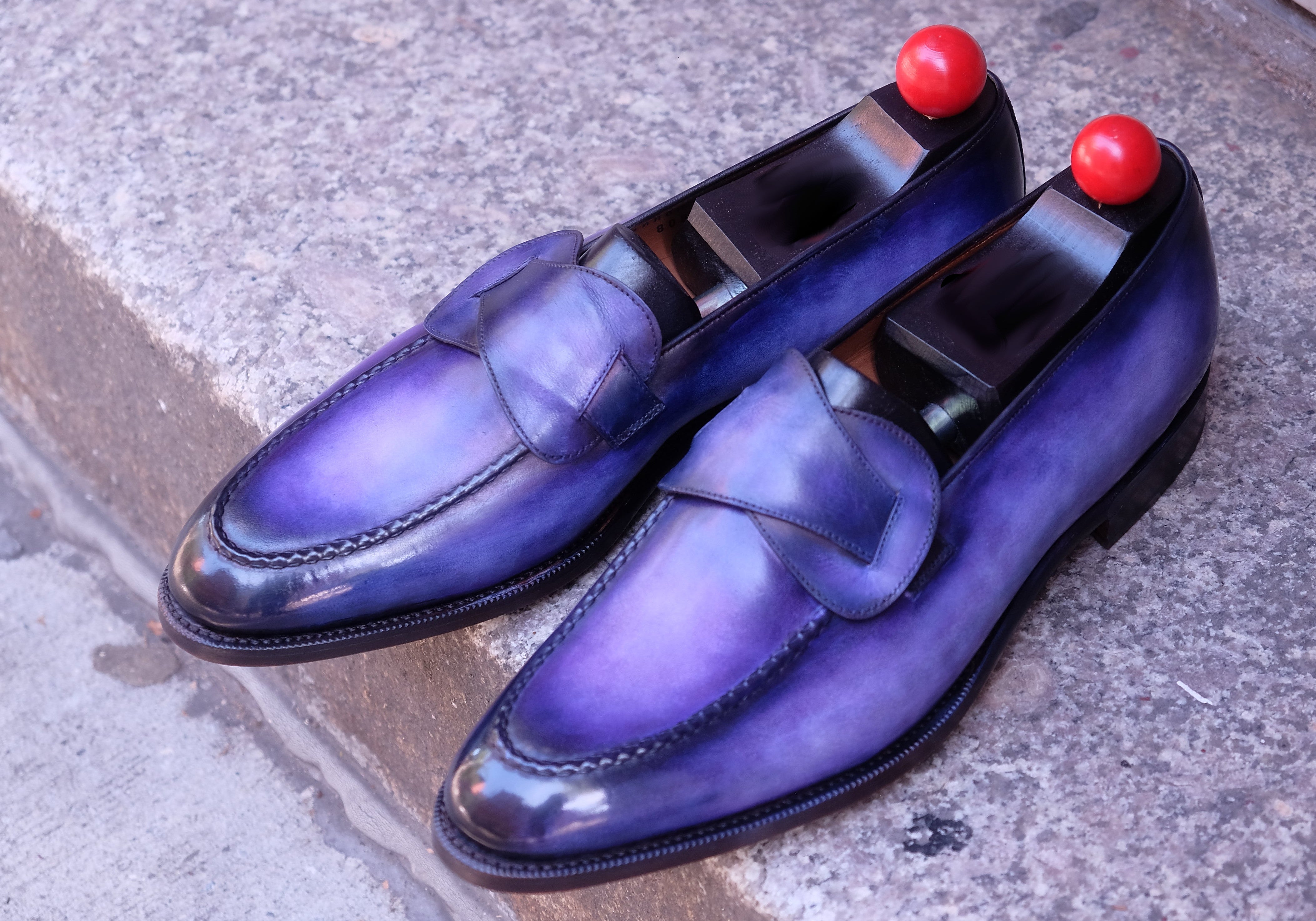 Patina Amethyst - MTO - Hawthorne-Made To Order Butterfly Loafer Custom Patina-J.FitzPatrick Footwear