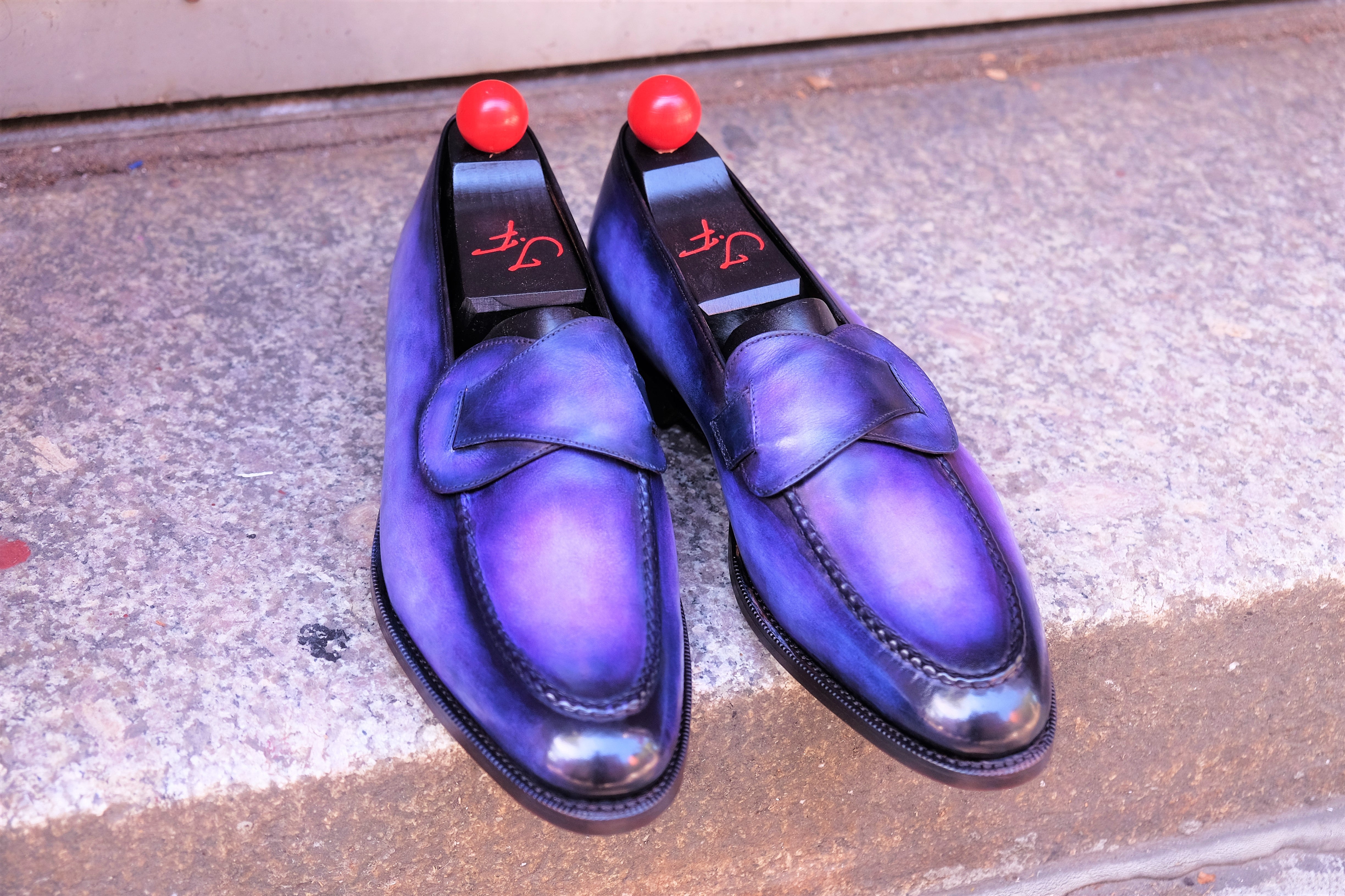 Patina Amethyst - MTO - Hawthorne-Made To Order Butterfly Loafer Custom Patina-J.FitzPatrick Footwear