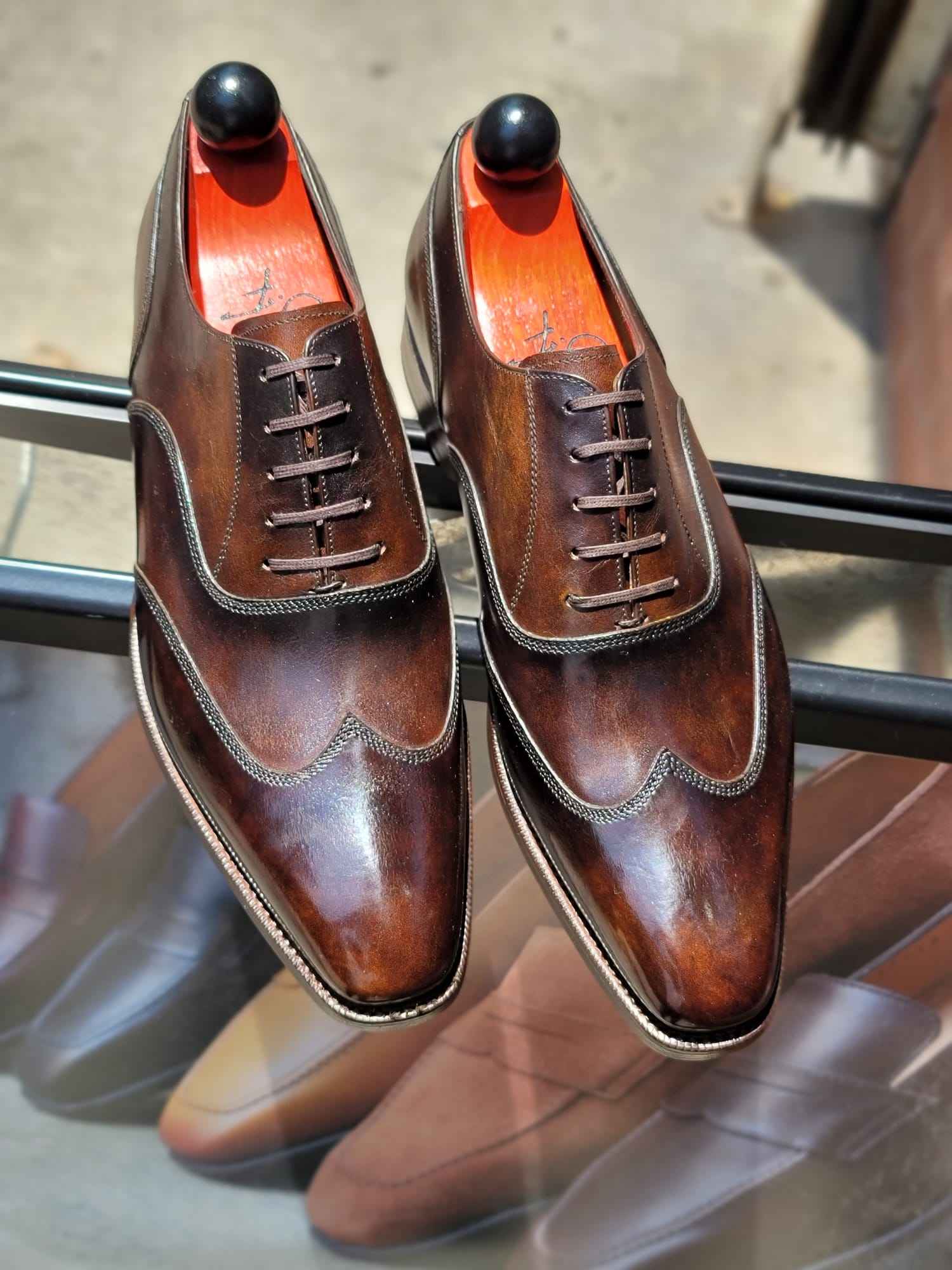 Patina Havana Waves - MTO - Pullman-Made To Order Oxfords Custom Patina-J.FitzPatrick Footwear