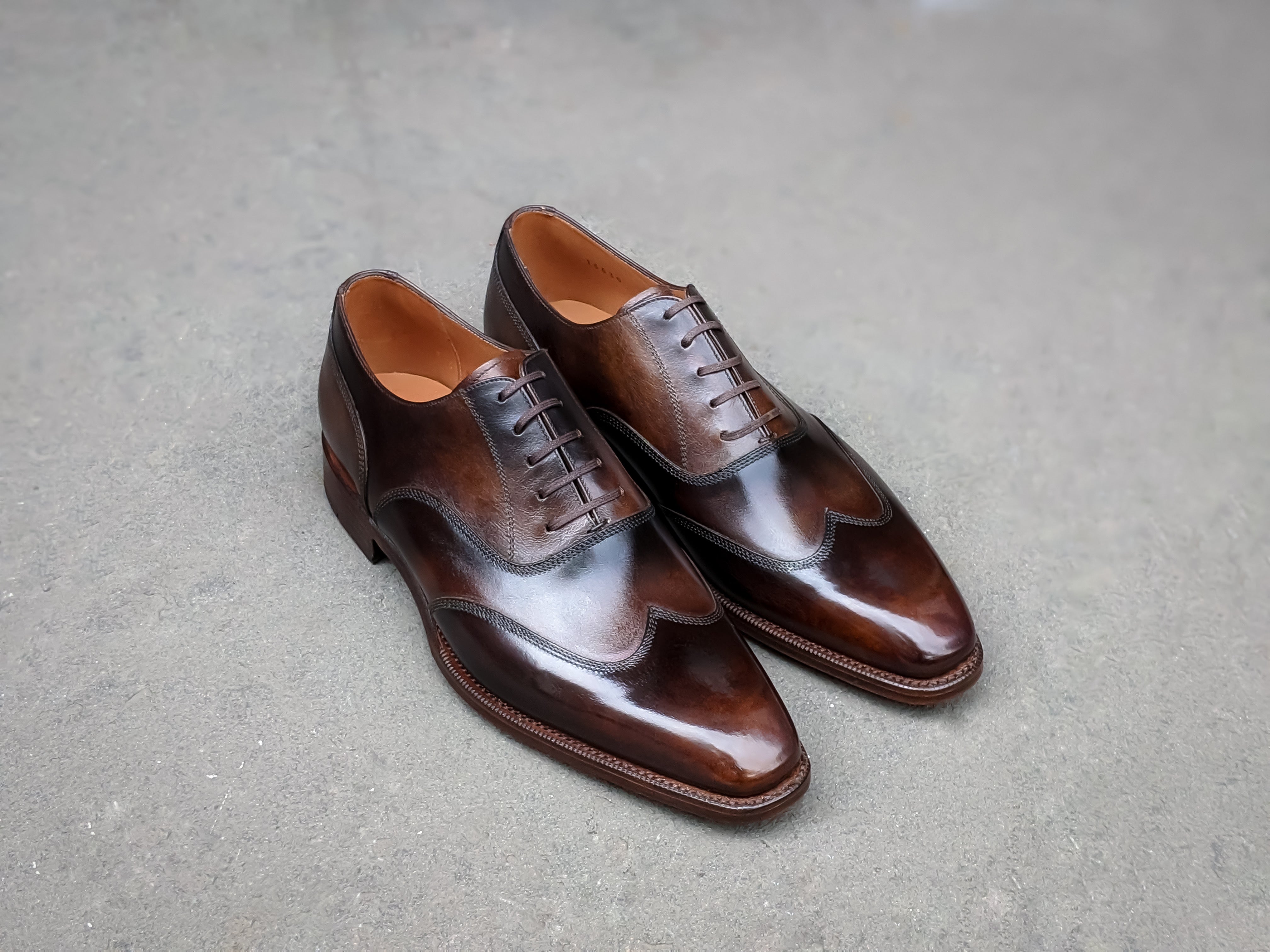 Patina Havana Waves - MTO - Pullman-Made To Order Oxfords Custom Patina-J.FitzPatrick Footwear