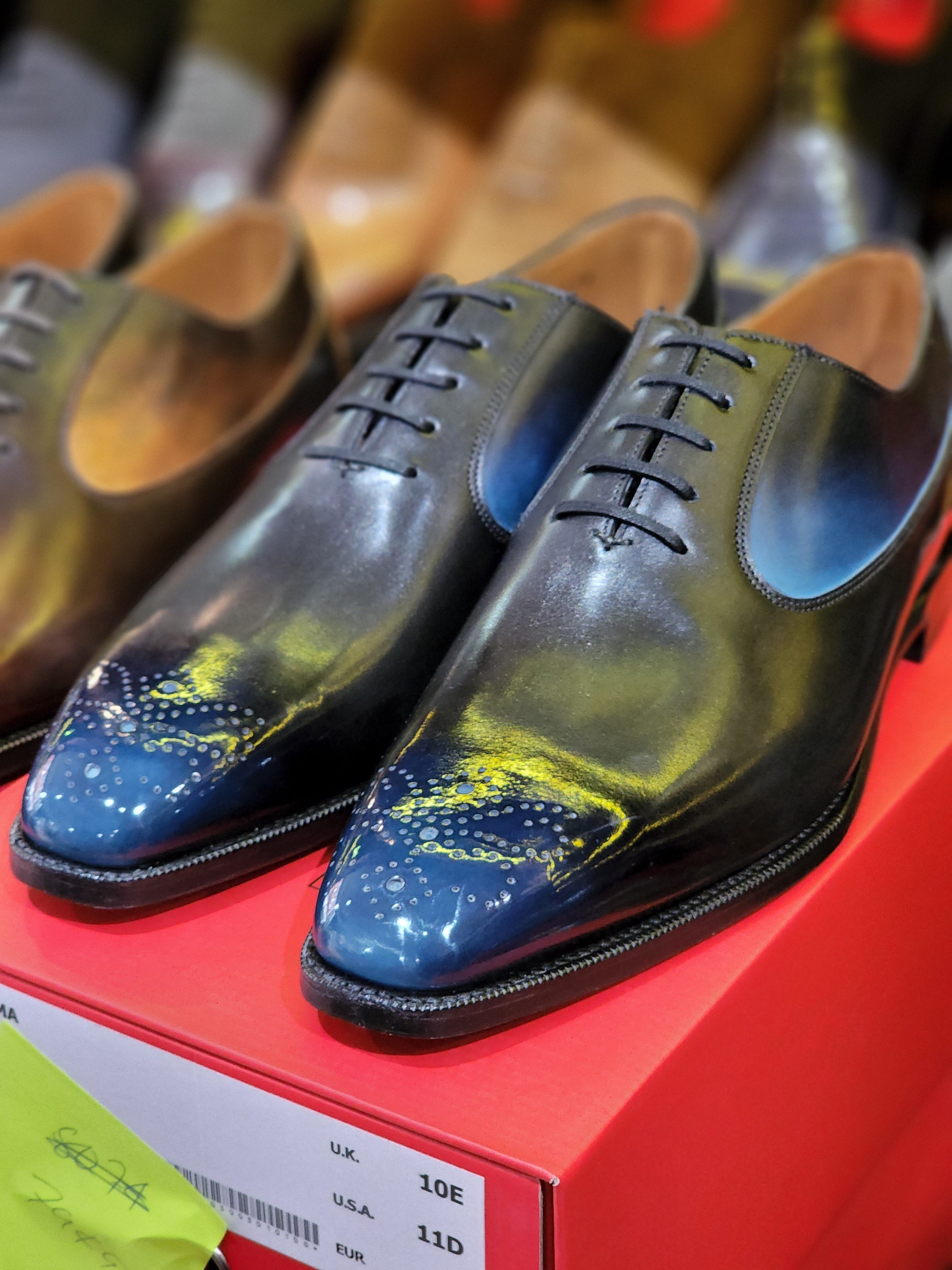 Patina Reverse Lapis Lazuli - MTO - Tacoma-Made To Order Oxfords Custom Patina-J.FitzPatrick Footwear