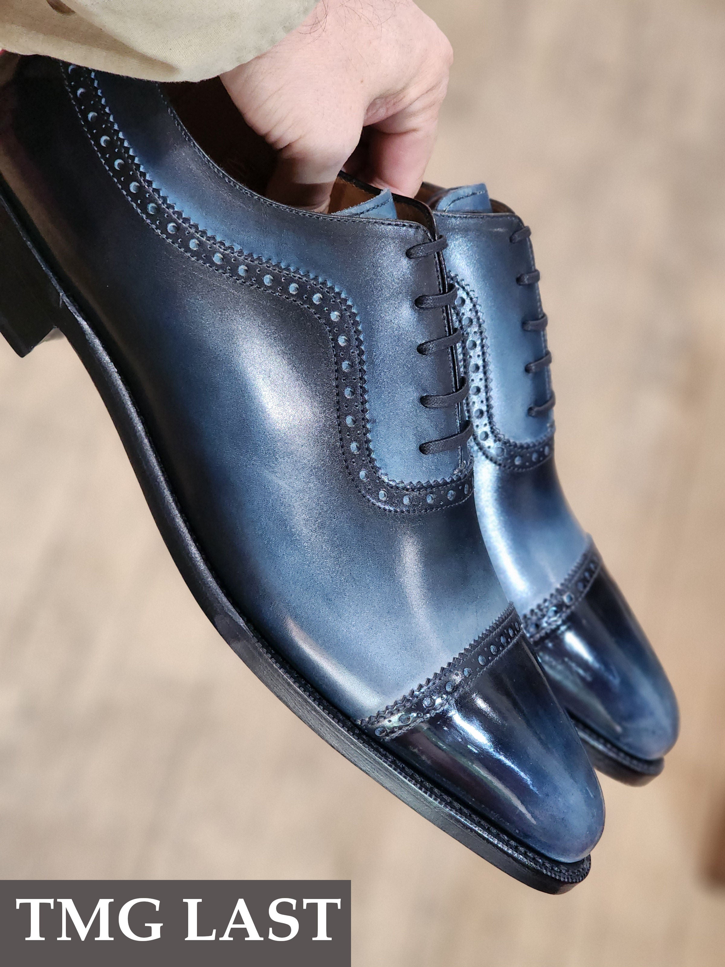 Patina Reverse Moonstone - MTO - Palacio-Made To Order Oxfords Custom Patina-J.FitzPatrick Footwear