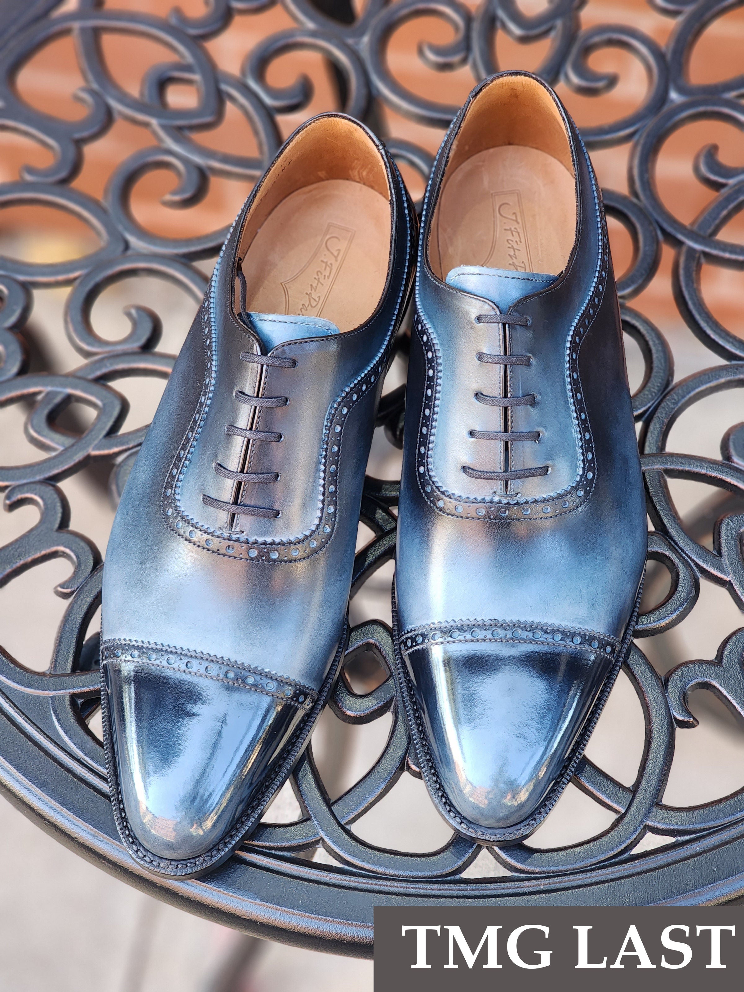 Patina Reverse Moonstone - MTO - Palacio-Made To Order Oxfords Custom Patina-J.FitzPatrick Footwear