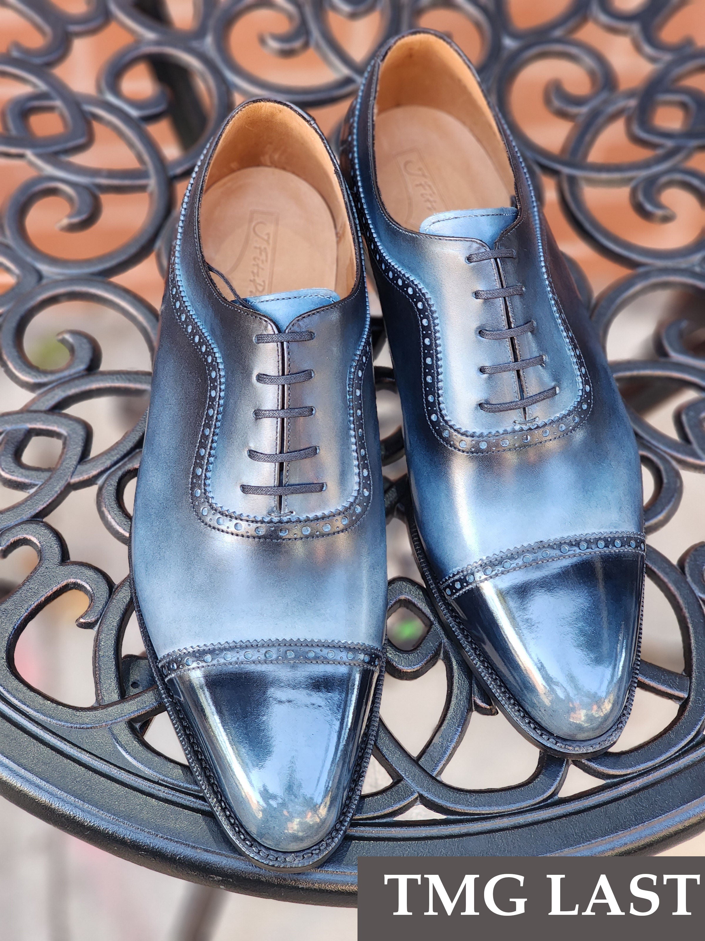 Patina Reverse Moonstone - MTO - Palacio-Made To Order Oxfords Custom Patina-J.FitzPatrick Footwear