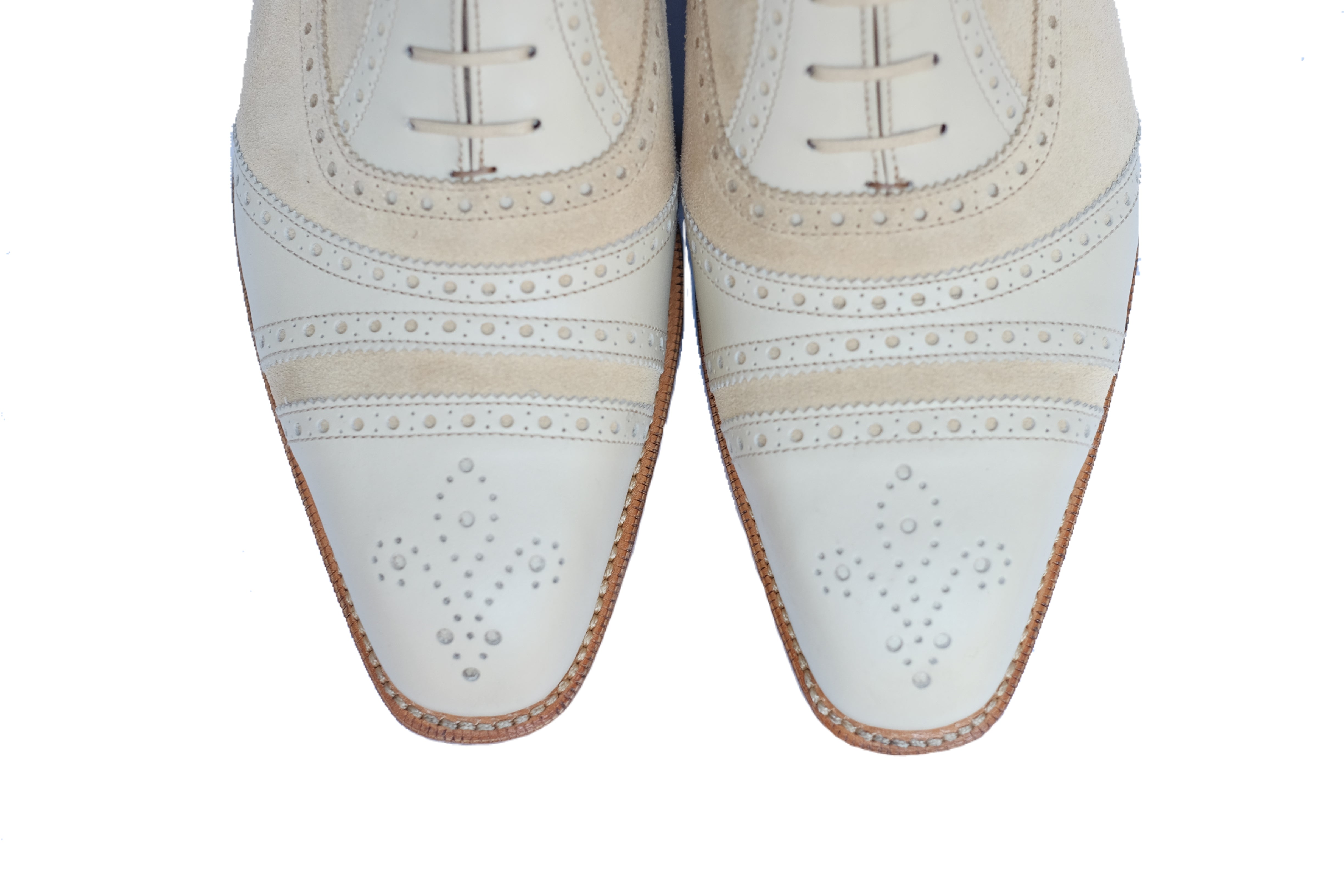 Phillips - Cream Calf / Cream Suede-Captoe Cap Toe Oxfords-J.FitzPatrick Footwear