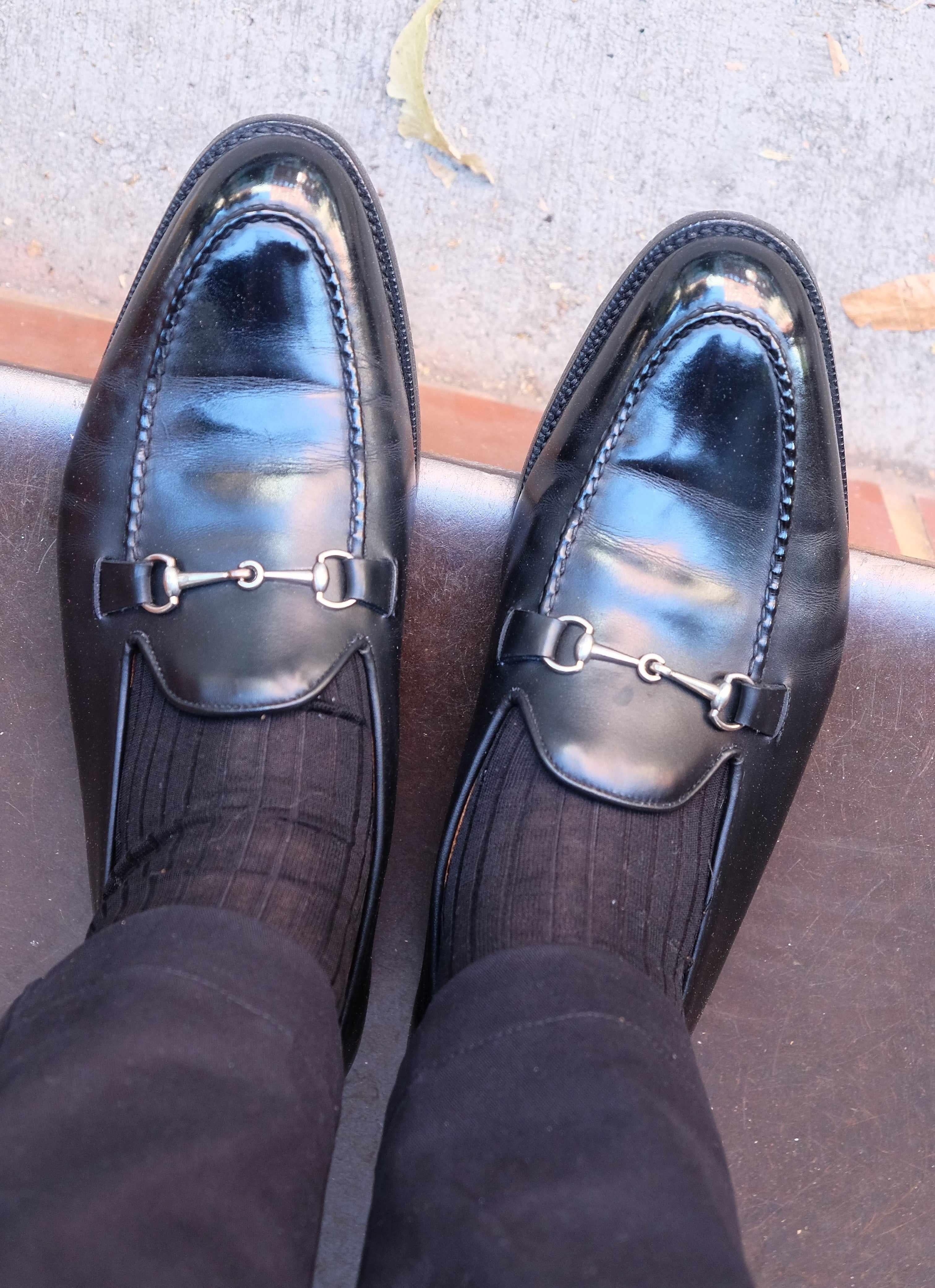 Pike - Black Calf-Horse Bit Horsebit Loafers-J.FitzPatrick Footwear