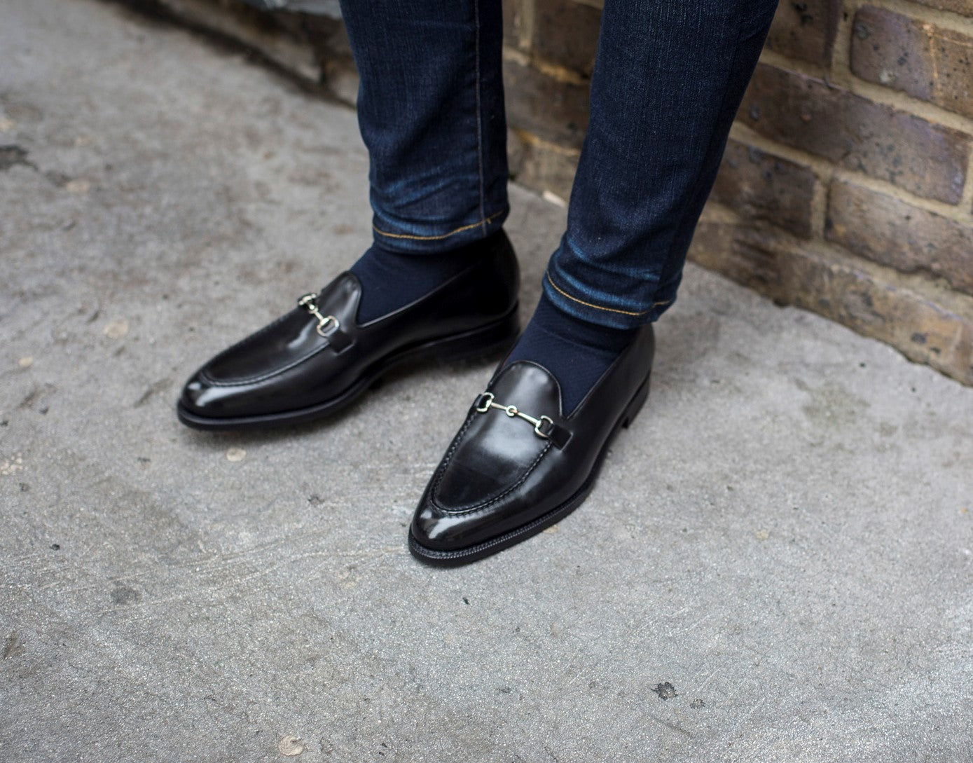 Pike - Black Calf-Horse Bit Horsebit Loafers-J.FitzPatrick Footwear