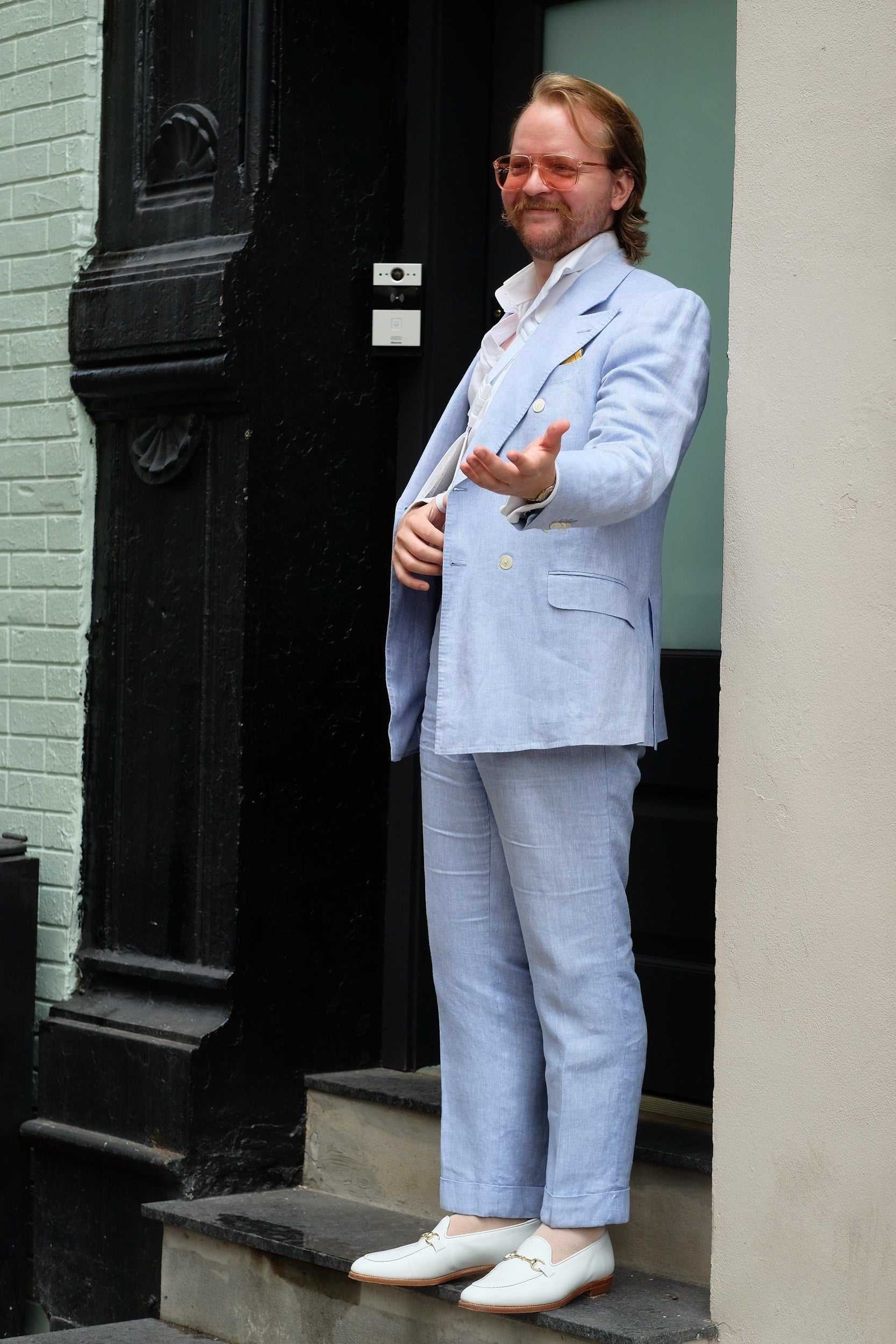 Pike - MTO - White Calf - TMG Last - Single Leather Sole-Made To Order Horsebit Horse Bit Loafer-J.FitzPatrick Footwear