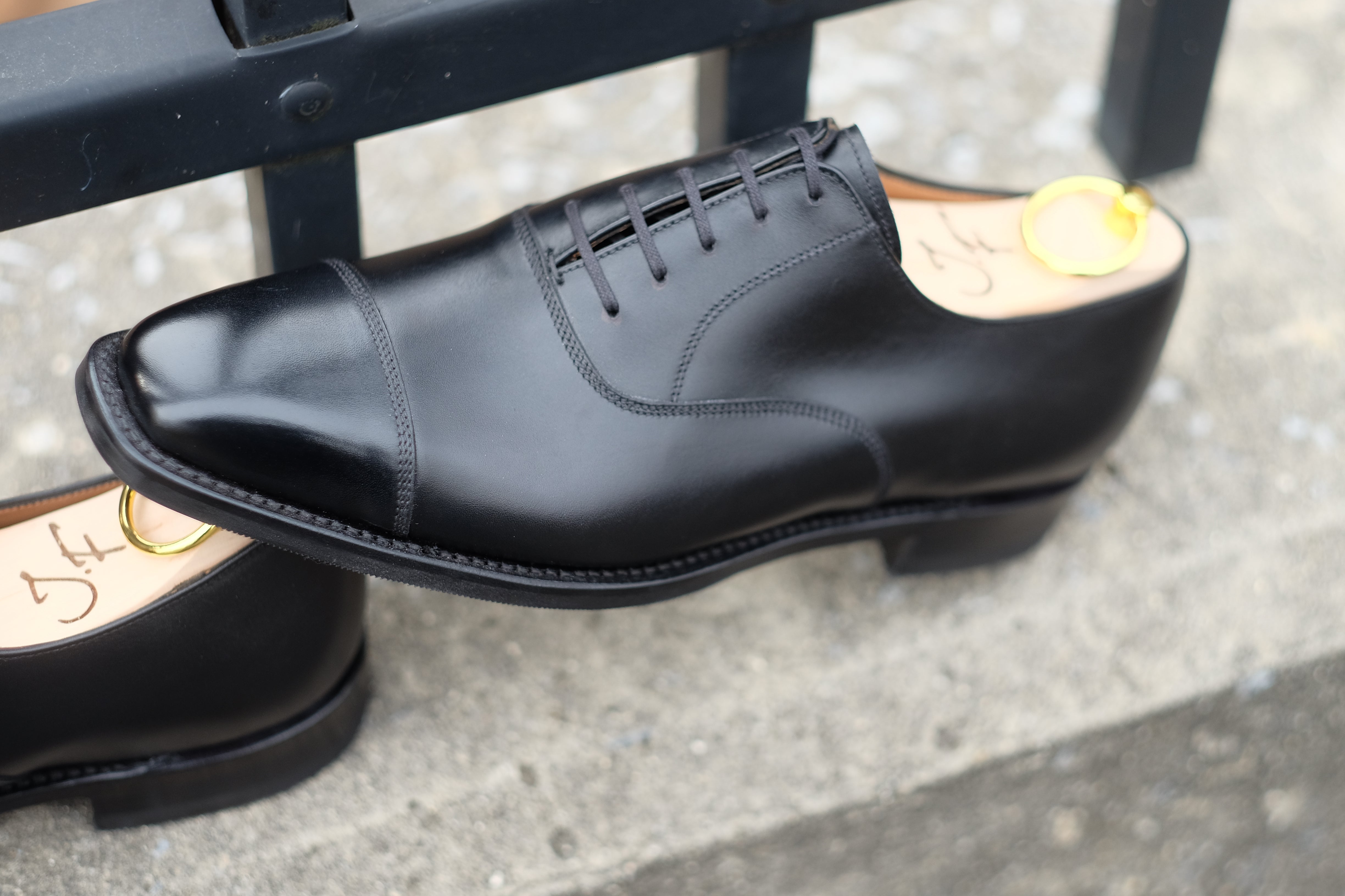 Puget - Black Calf-Captoe Cap Toe Oxfords-J.FitzPatrick Footwear