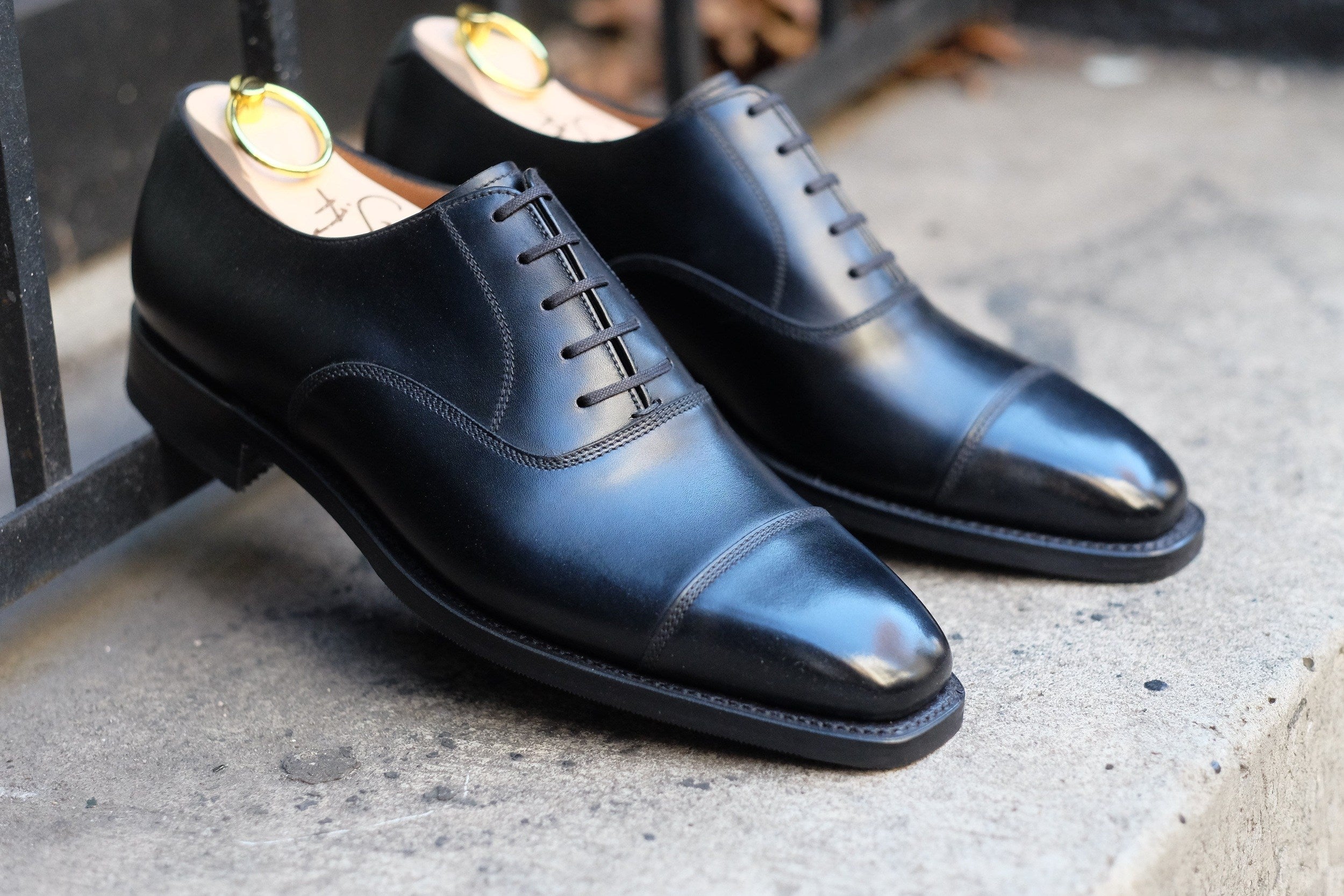 Puget - Black Calf-Captoe Cap Toe Oxfords-J.FitzPatrick Footwear