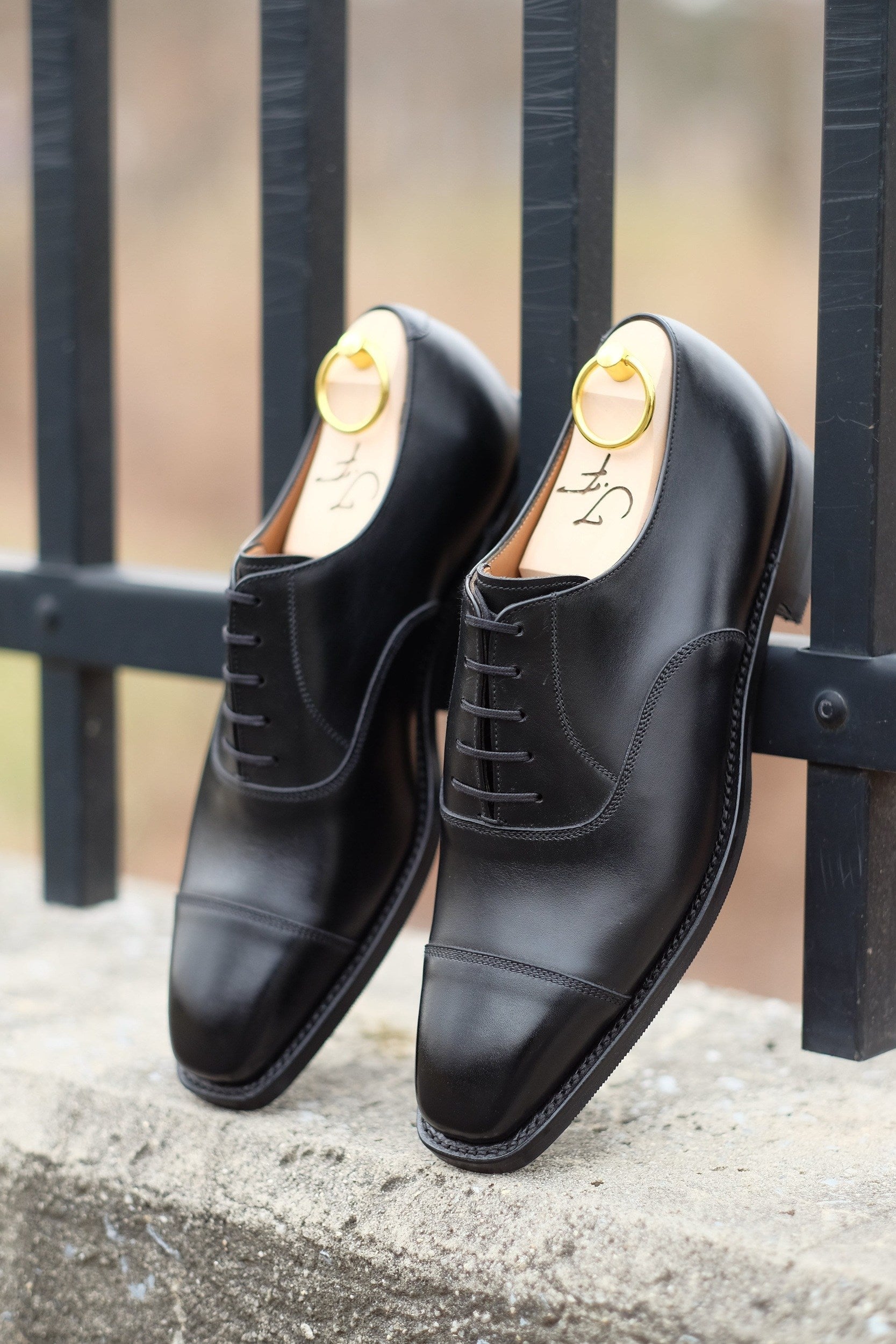 Puget - Black Calf-Captoe Cap Toe Oxfords-J.FitzPatrick Footwear