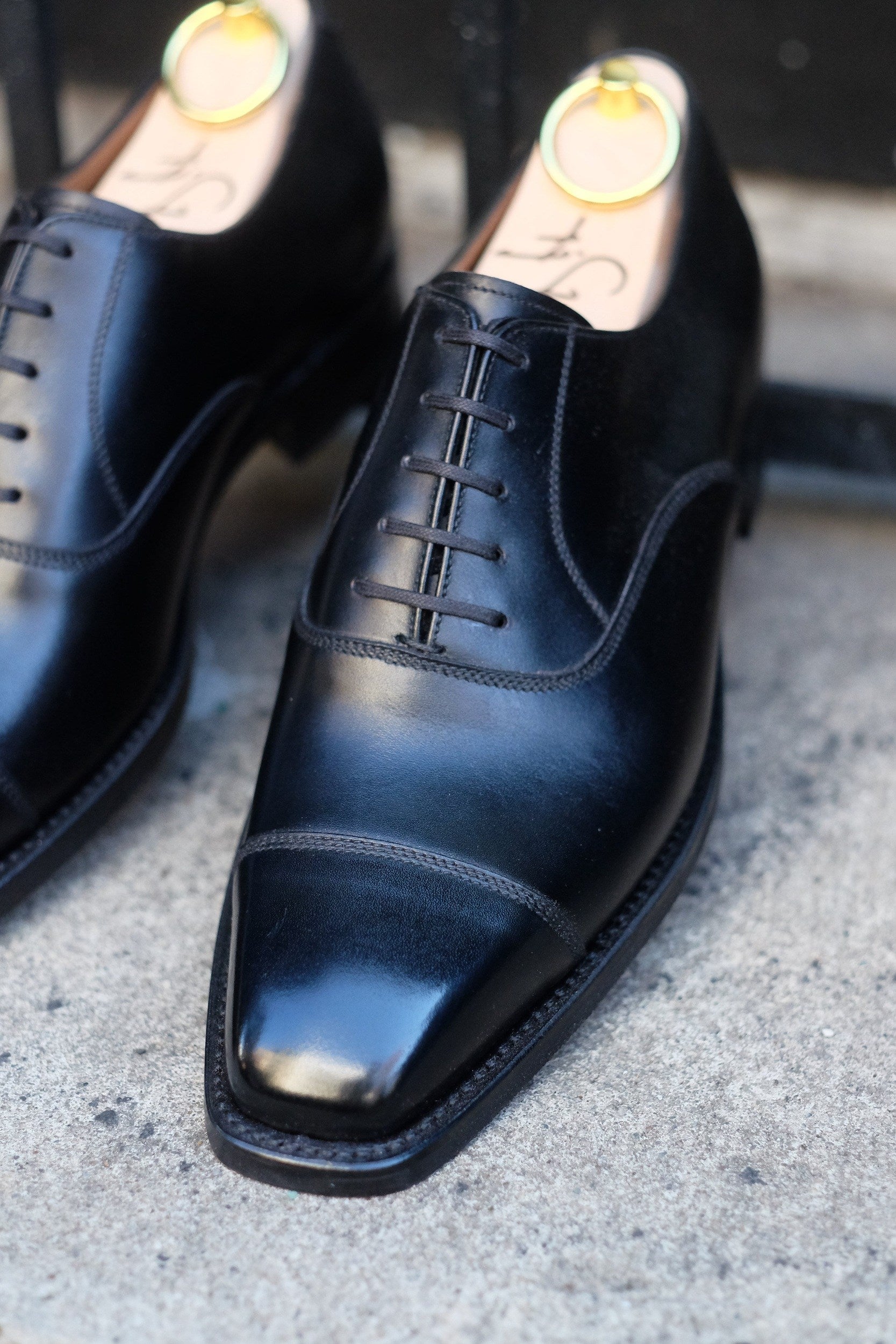 Puget - Black Calf-Captoe Cap Toe Oxfords-J.FitzPatrick Footwear