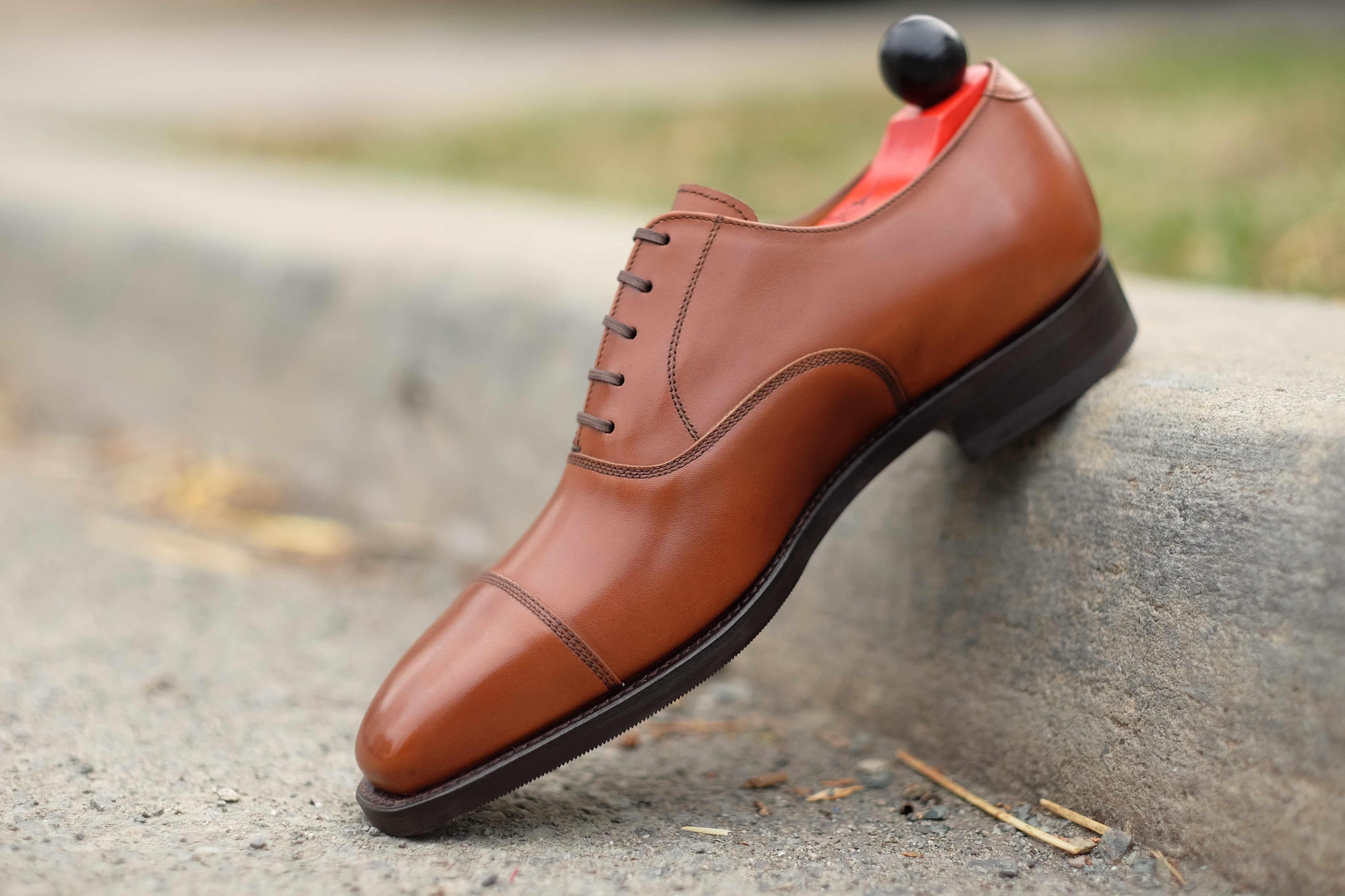 Puget - Caramel Calf-Captoe Cap Toe Oxfords-J.FitzPatrick Footwear