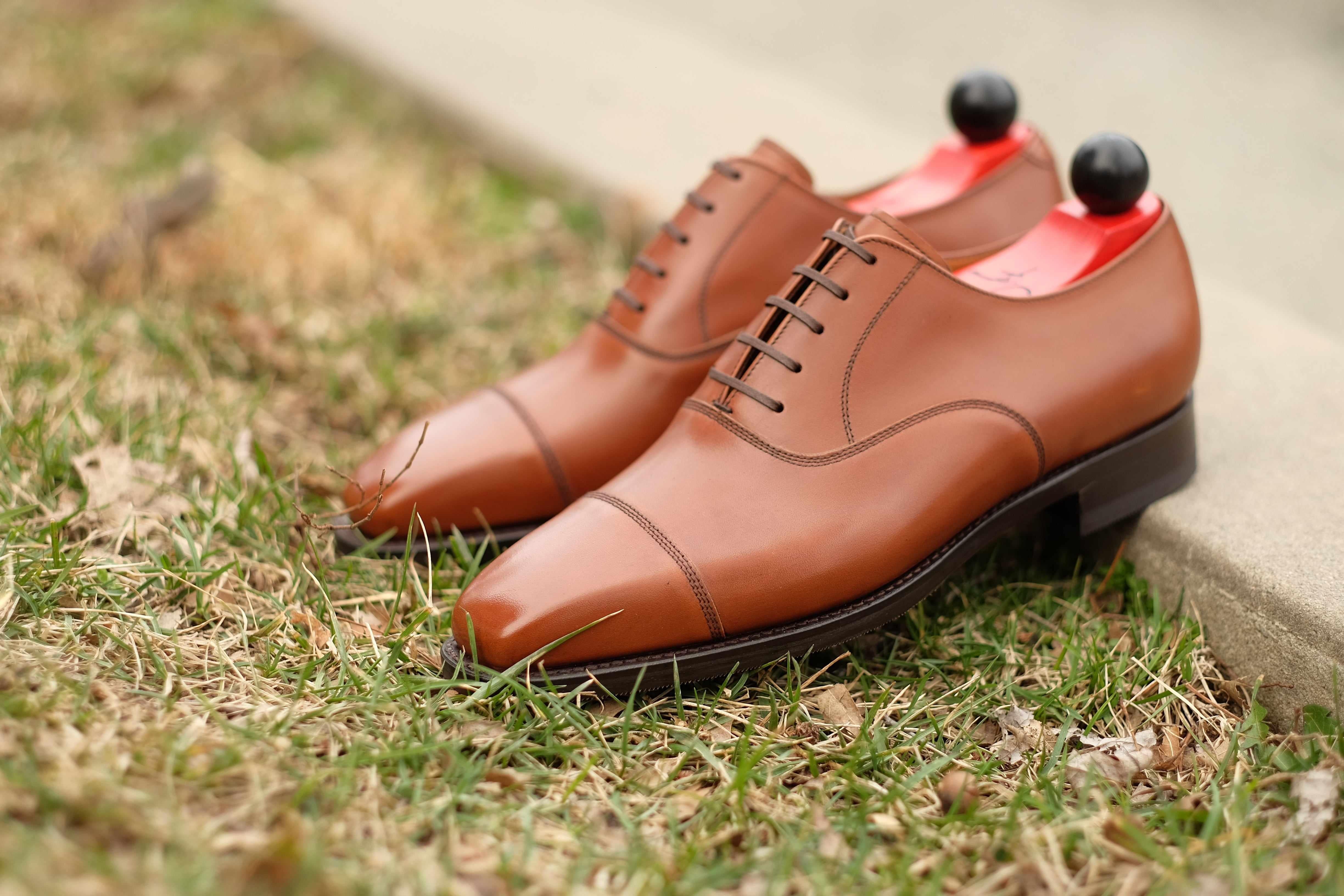 Puget - Caramel Calf-Captoe Cap Toe Oxfords-J.FitzPatrick Footwear