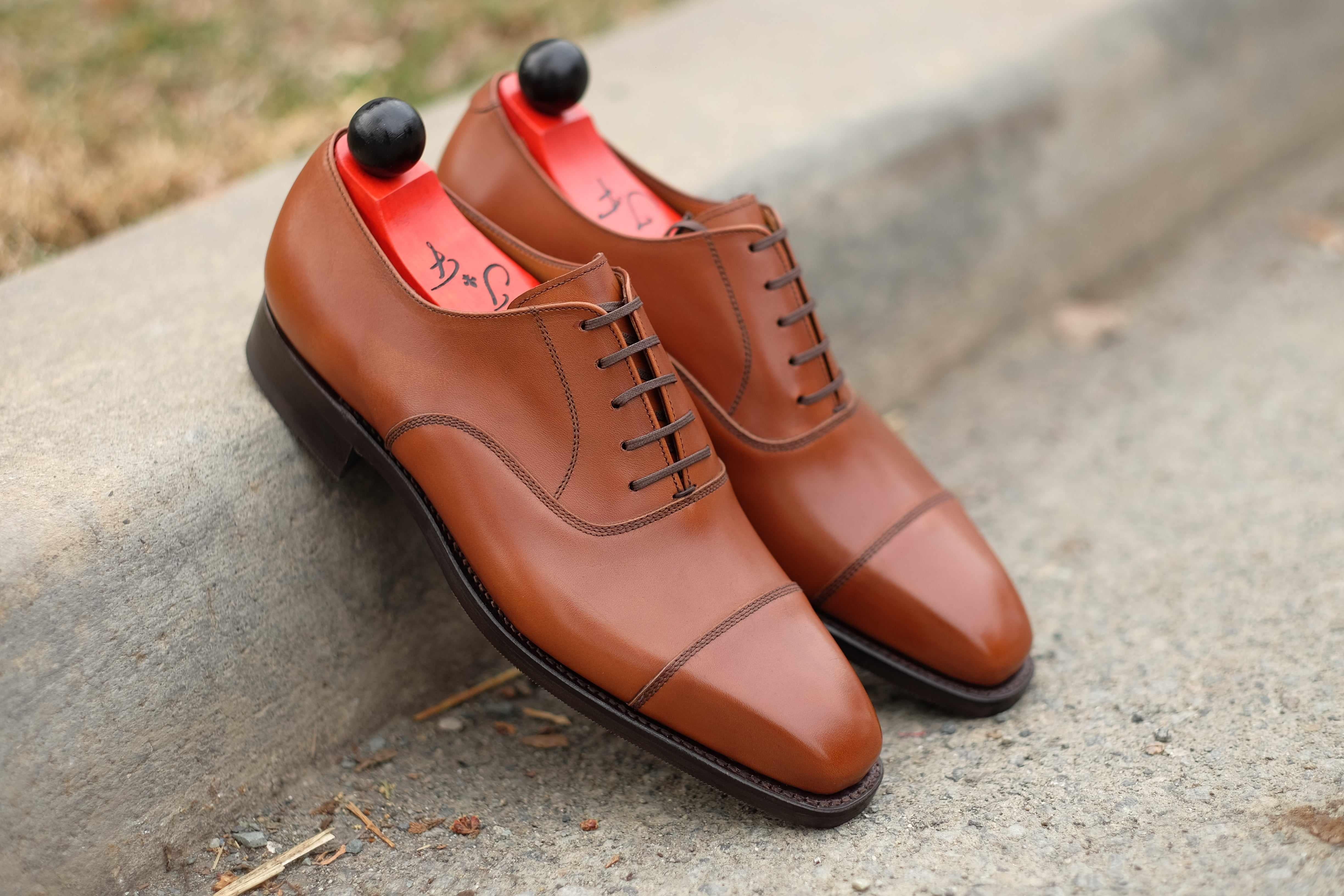 Puget - Caramel Calf-Captoe Cap Toe Oxfords-J.FitzPatrick Footwear