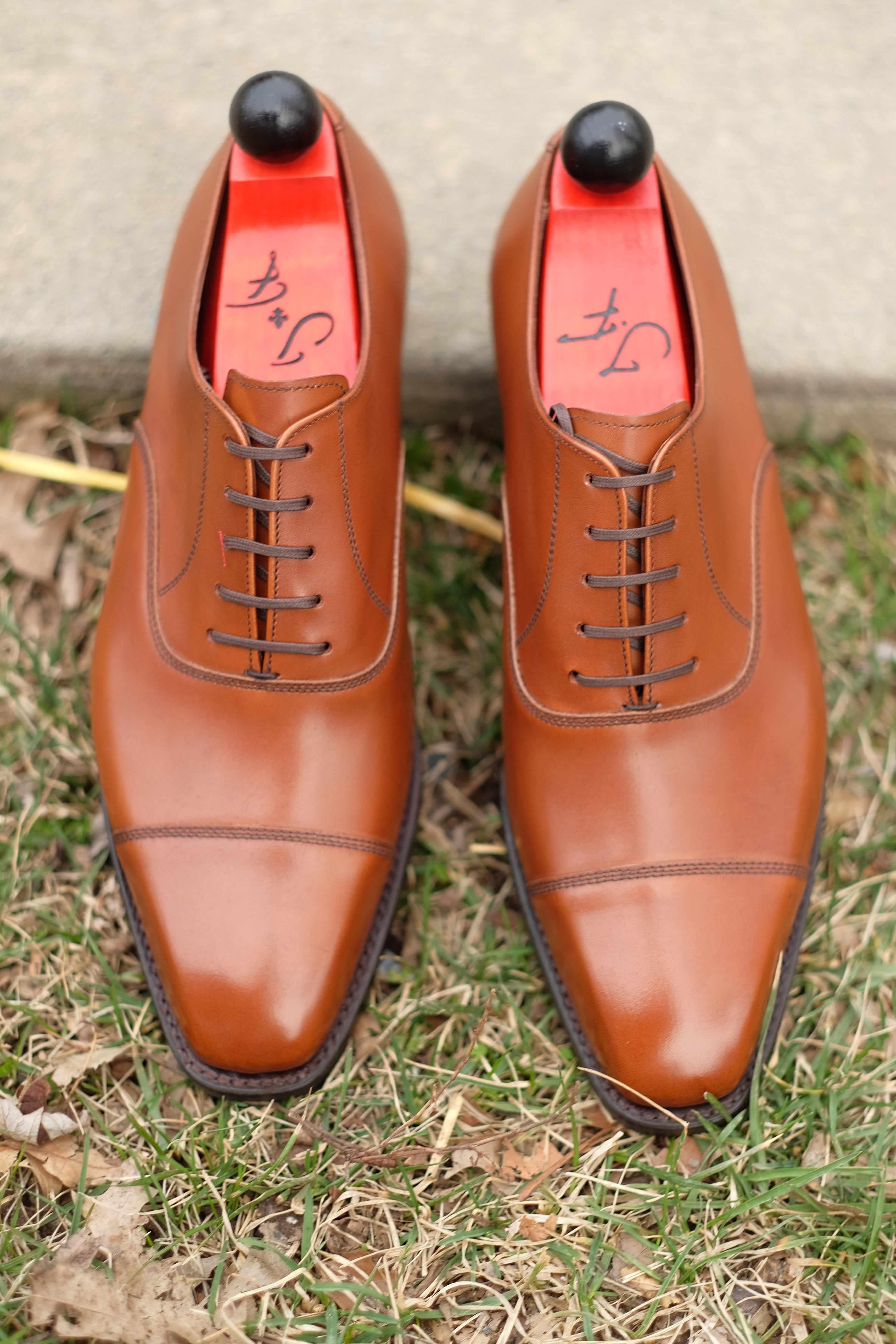 Puget - Caramel Calf-Captoe Cap Toe Oxfords-J.FitzPatrick Footwear