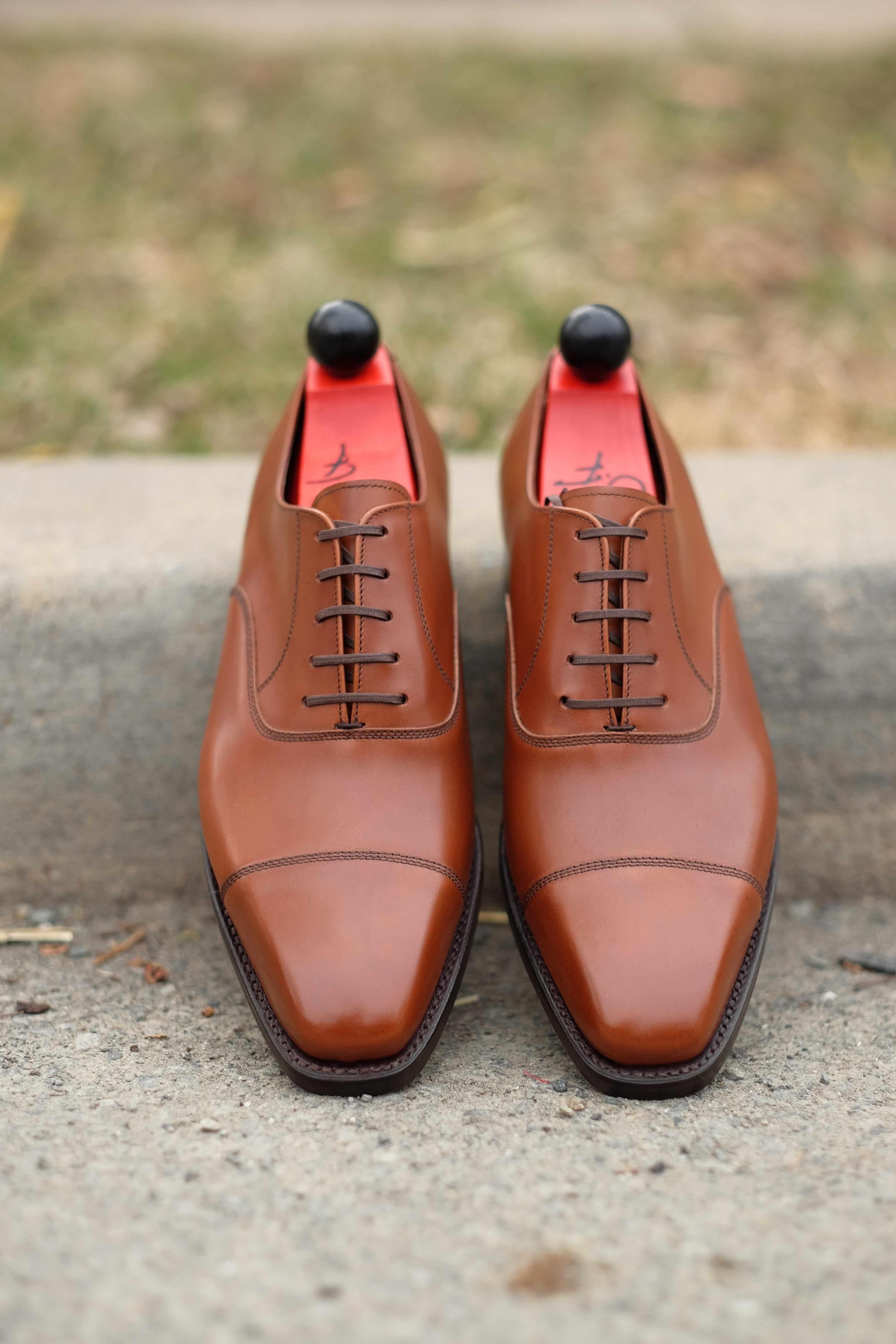 Puget - Caramel Calf-Captoe Cap Toe Oxfords-J.FitzPatrick Footwear