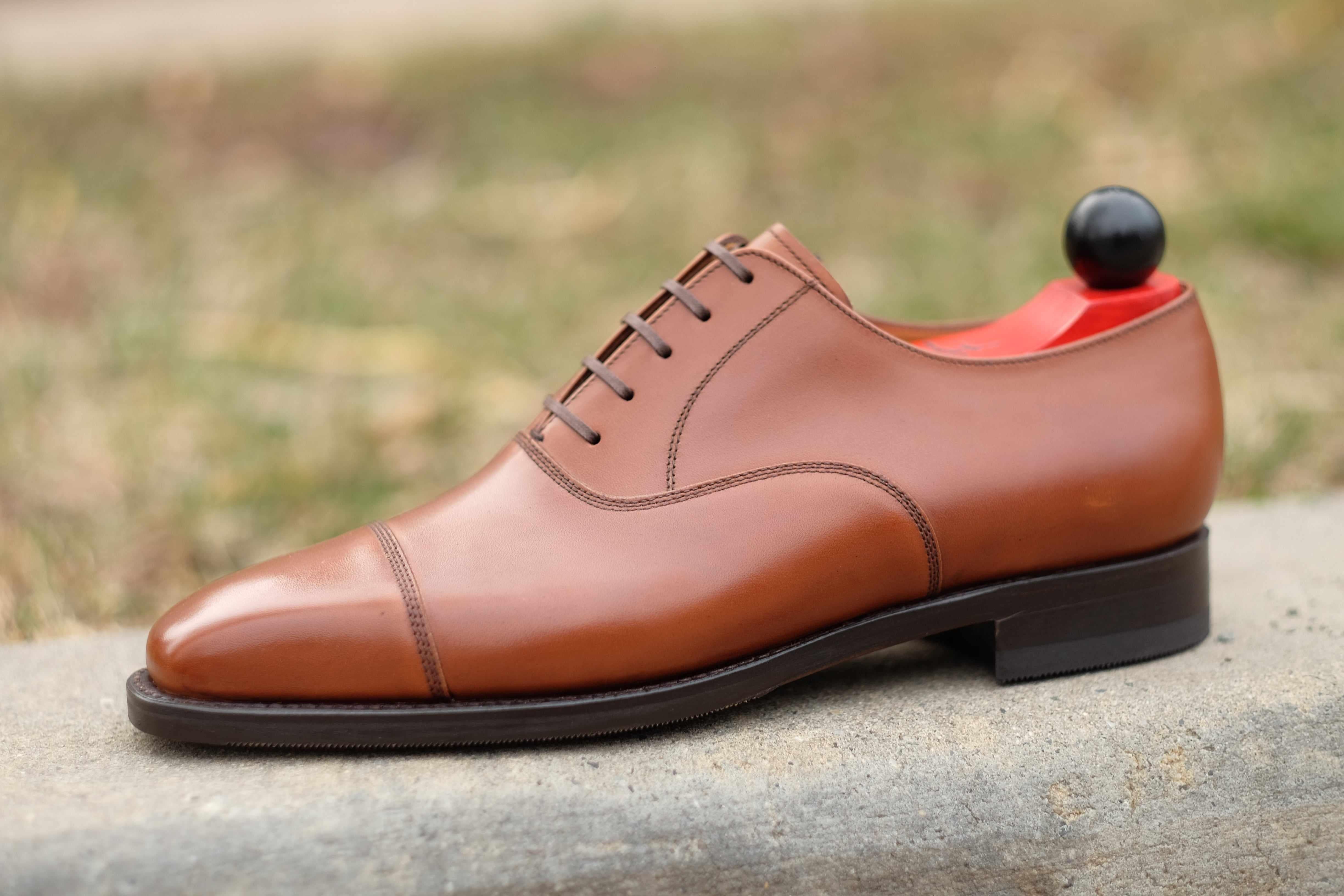Puget - Caramel Calf-Captoe Cap Toe Oxfords-J.FitzPatrick Footwear
