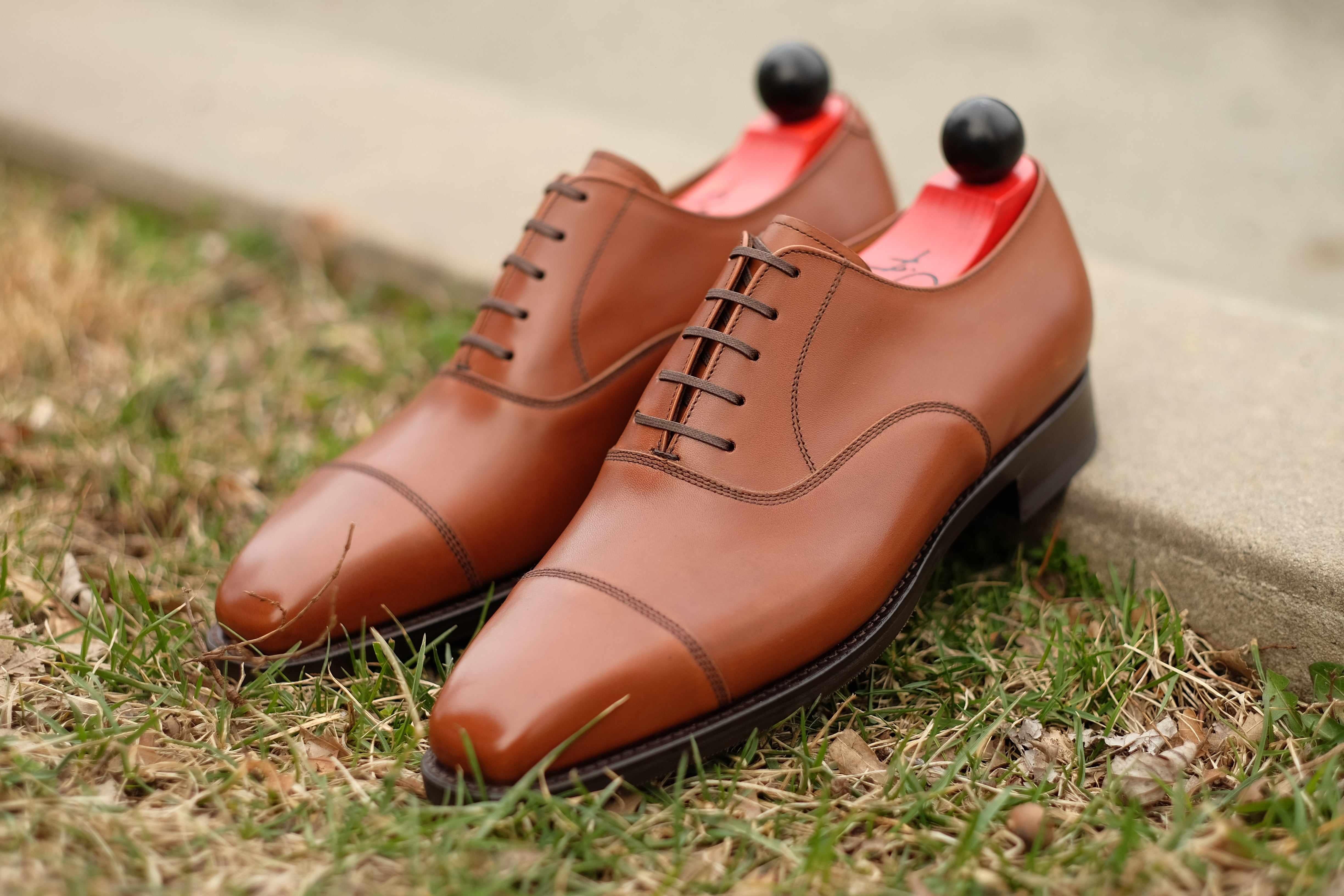 Puget - Caramel Calf-Captoe Cap Toe Oxfords-J.FitzPatrick Footwear