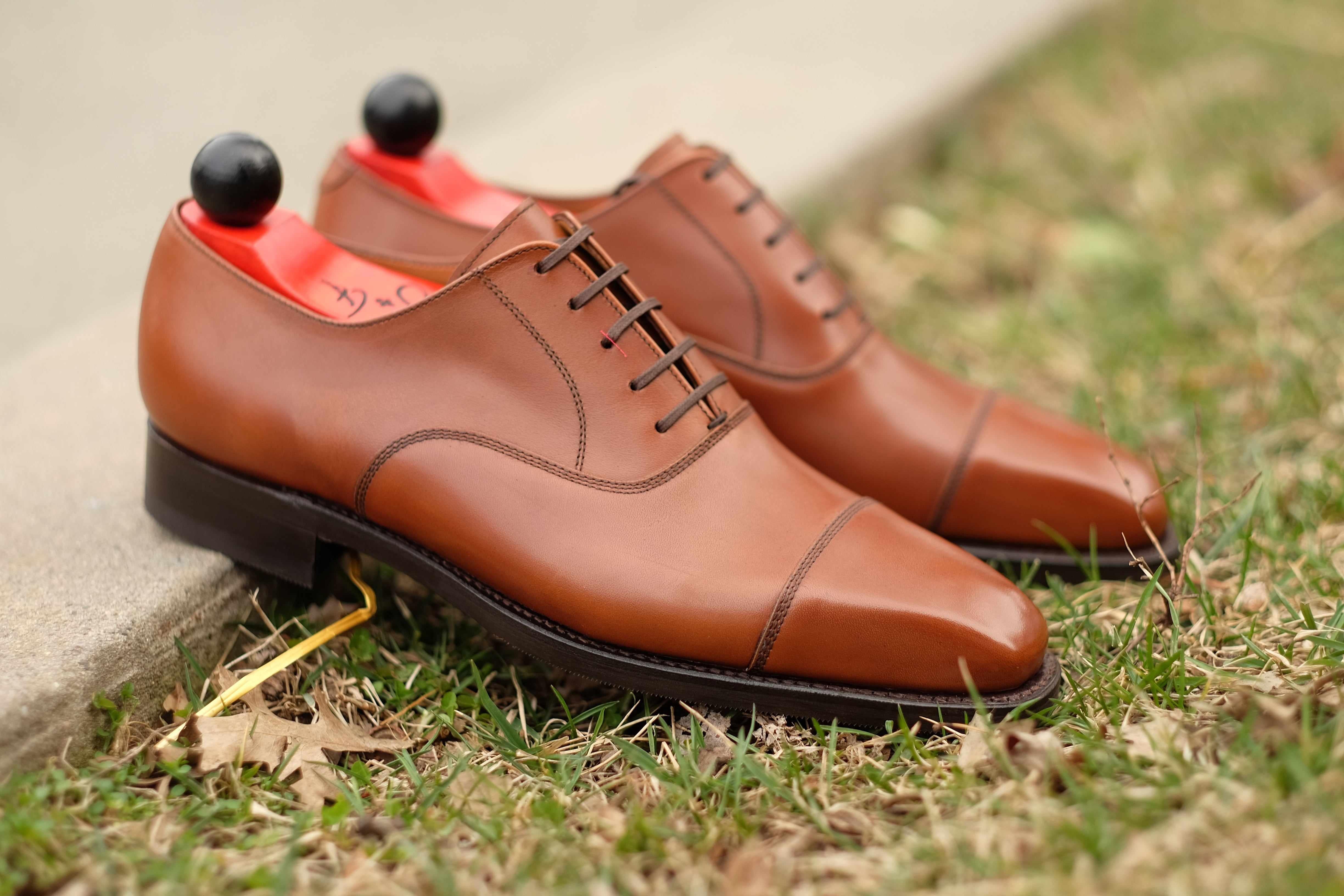 Puget - Caramel Calf-Captoe Cap Toe Oxfords-J.FitzPatrick Footwear