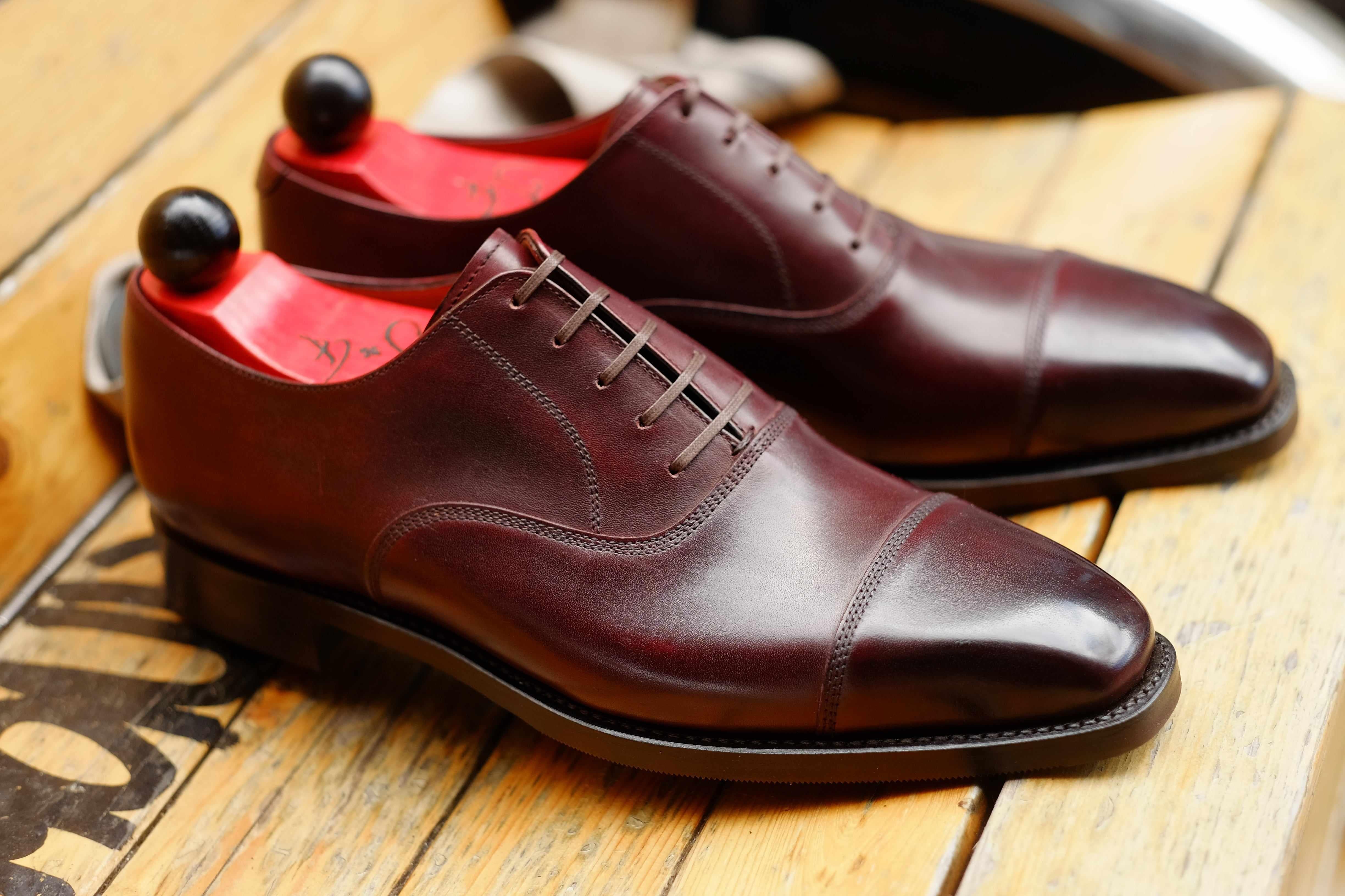 Puget - Sangria Calf-Captoe Cap Toe Oxfords-J.FitzPatrick Footwear