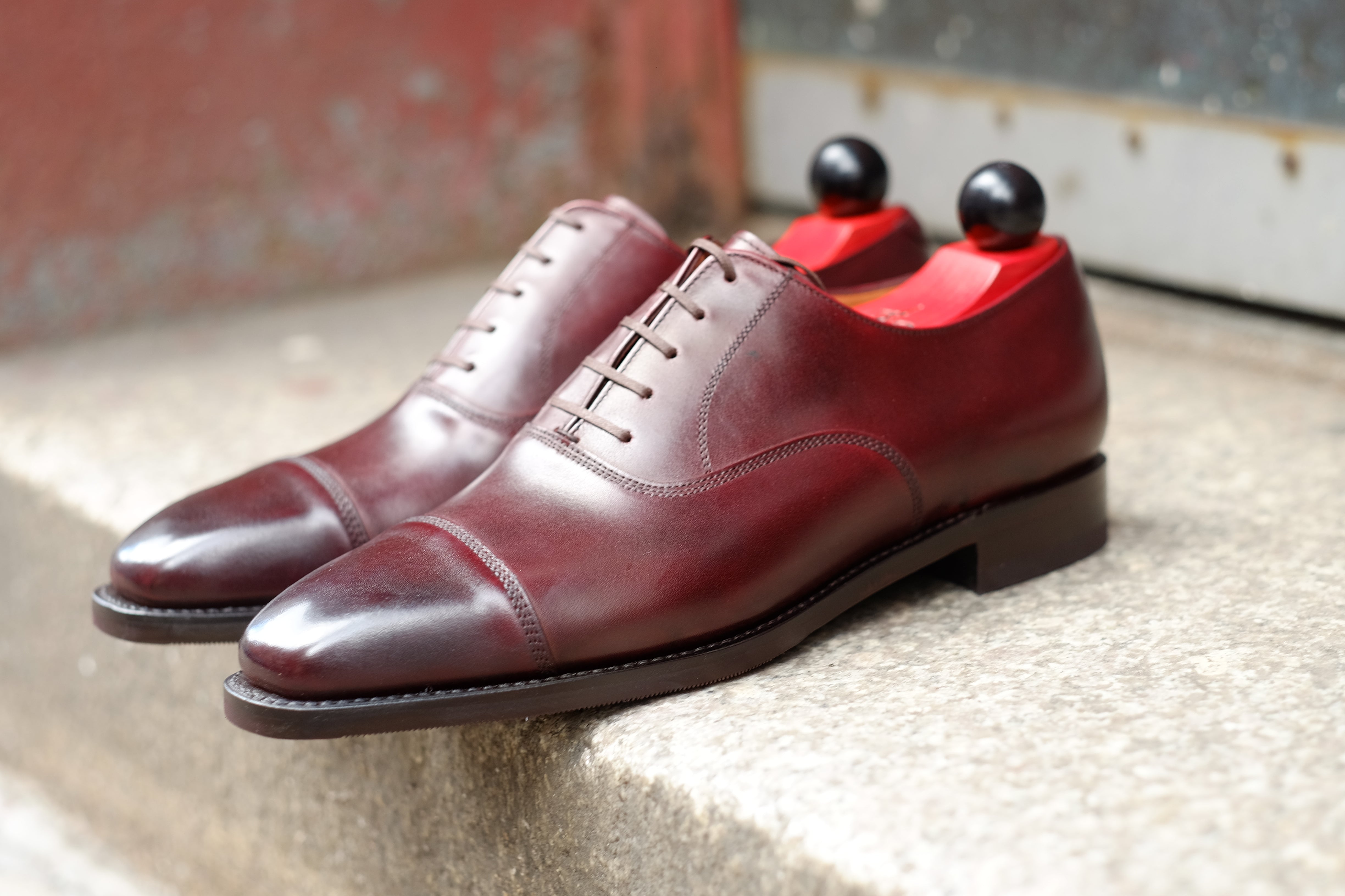 Puget - Sangria Calf-Captoe Cap Toe Oxfords-J.FitzPatrick Footwear