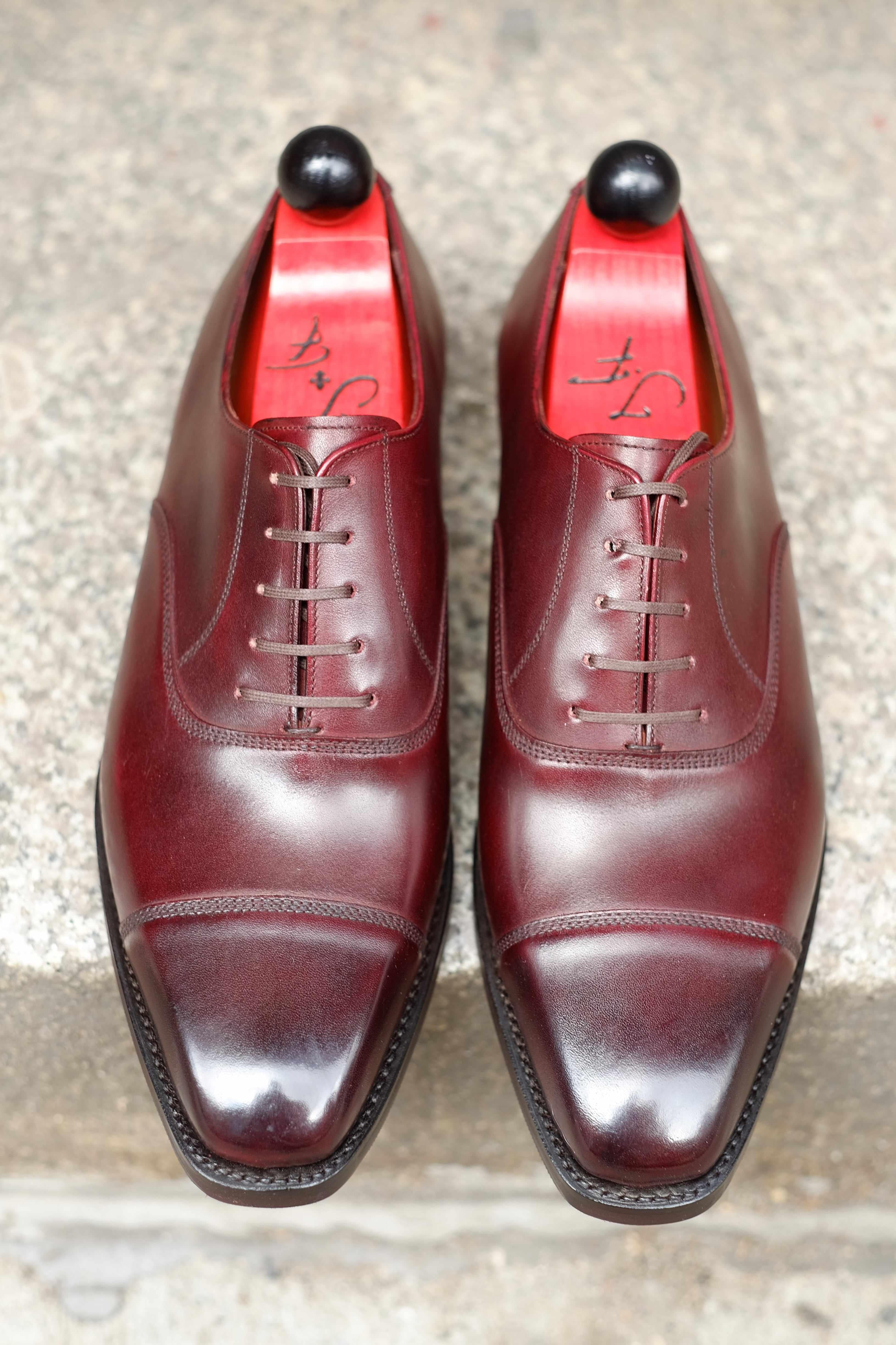 Puget - Sangria Calf-Captoe Cap Toe Oxfords-J.FitzPatrick Footwear