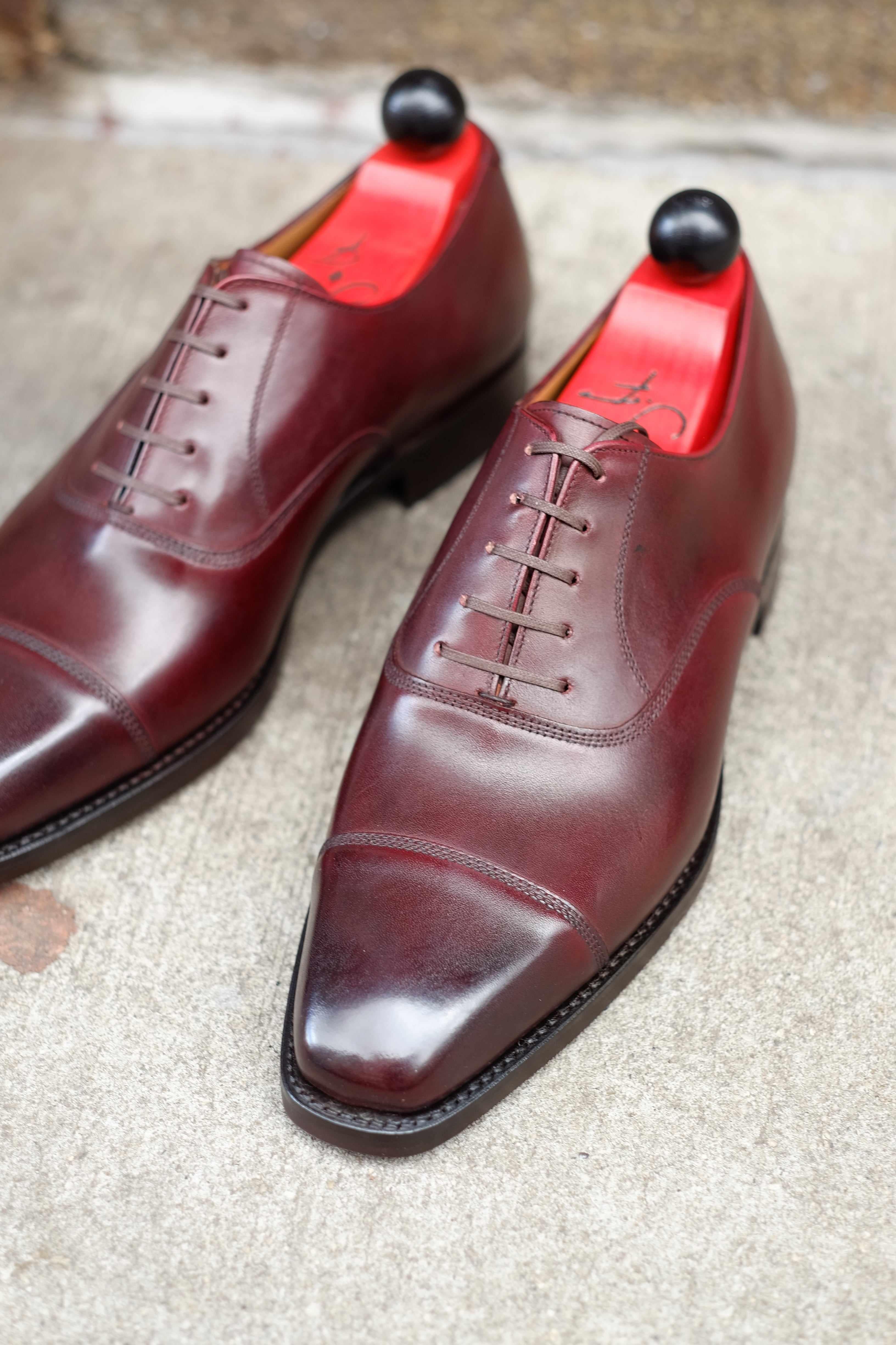 Puget - Sangria Calf-Captoe Cap Toe Oxfords-J.FitzPatrick Footwear