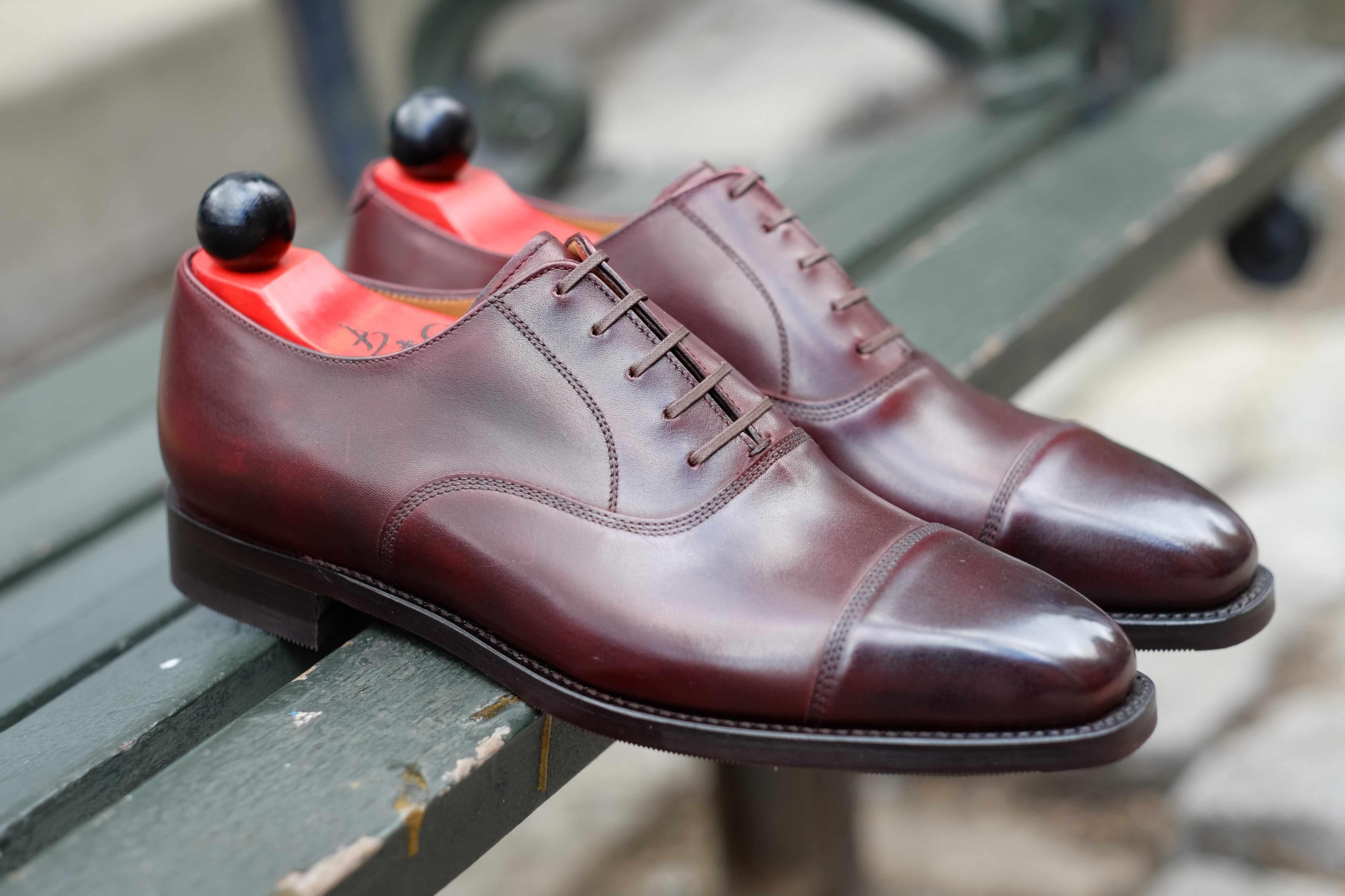 Puget - Sangria Calf-Captoe Cap Toe Oxfords-J.FitzPatrick Footwear