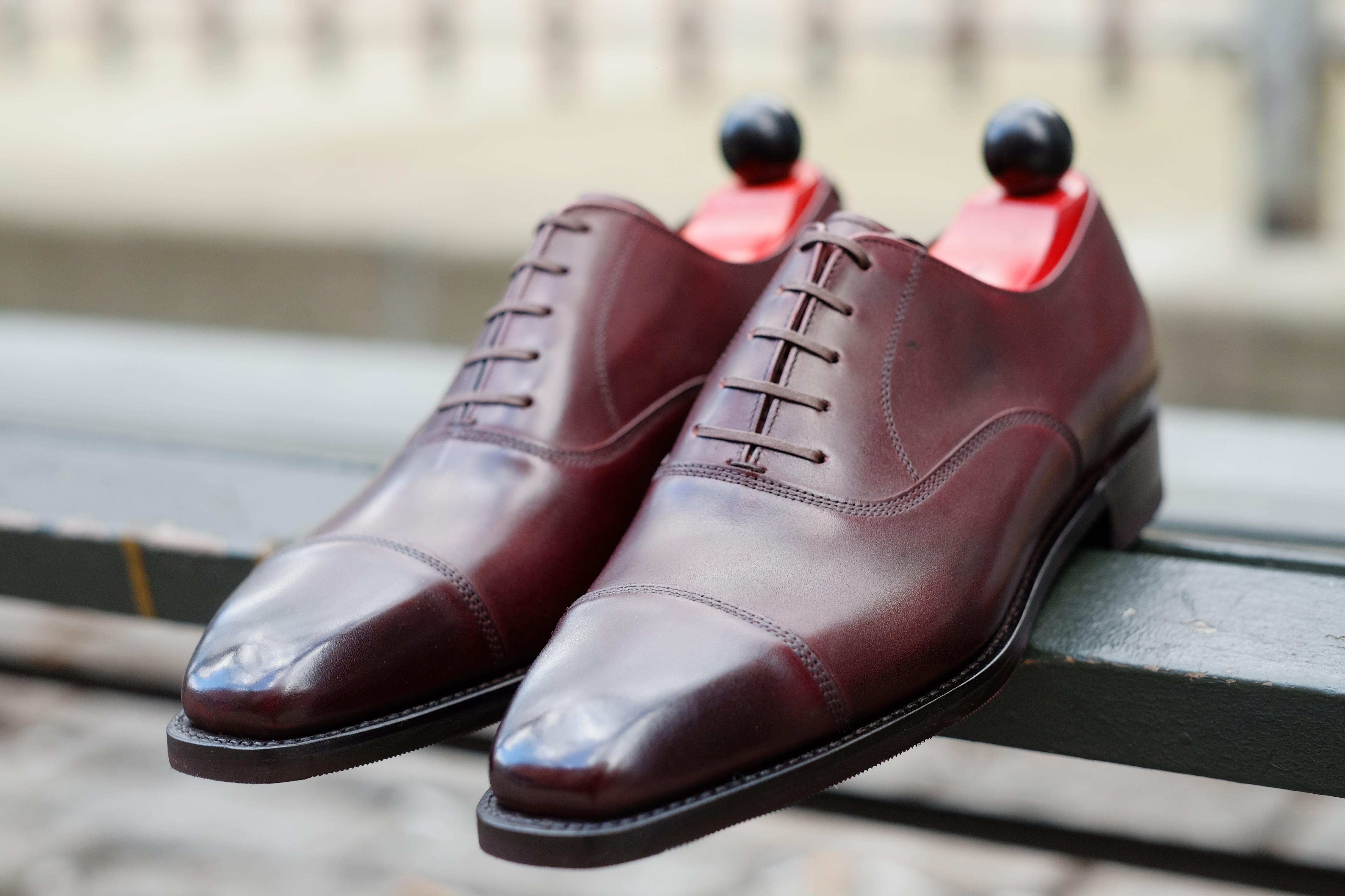 Puget - Sangria Calf-Captoe Cap Toe Oxfords-J.FitzPatrick Footwear