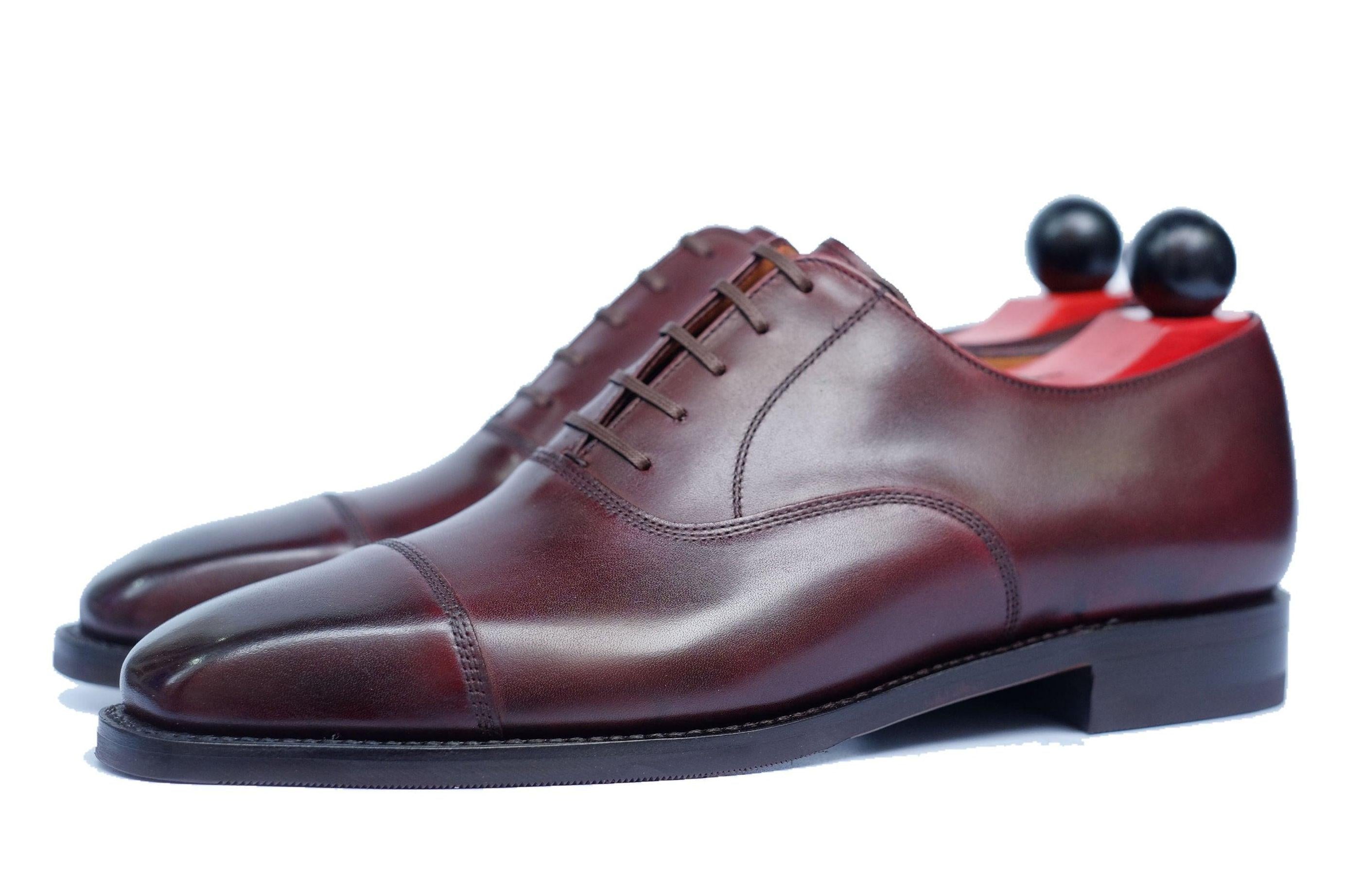Puget - Sangria Calf-Captoe Cap Toe Oxfords-J.FitzPatrick Footwear