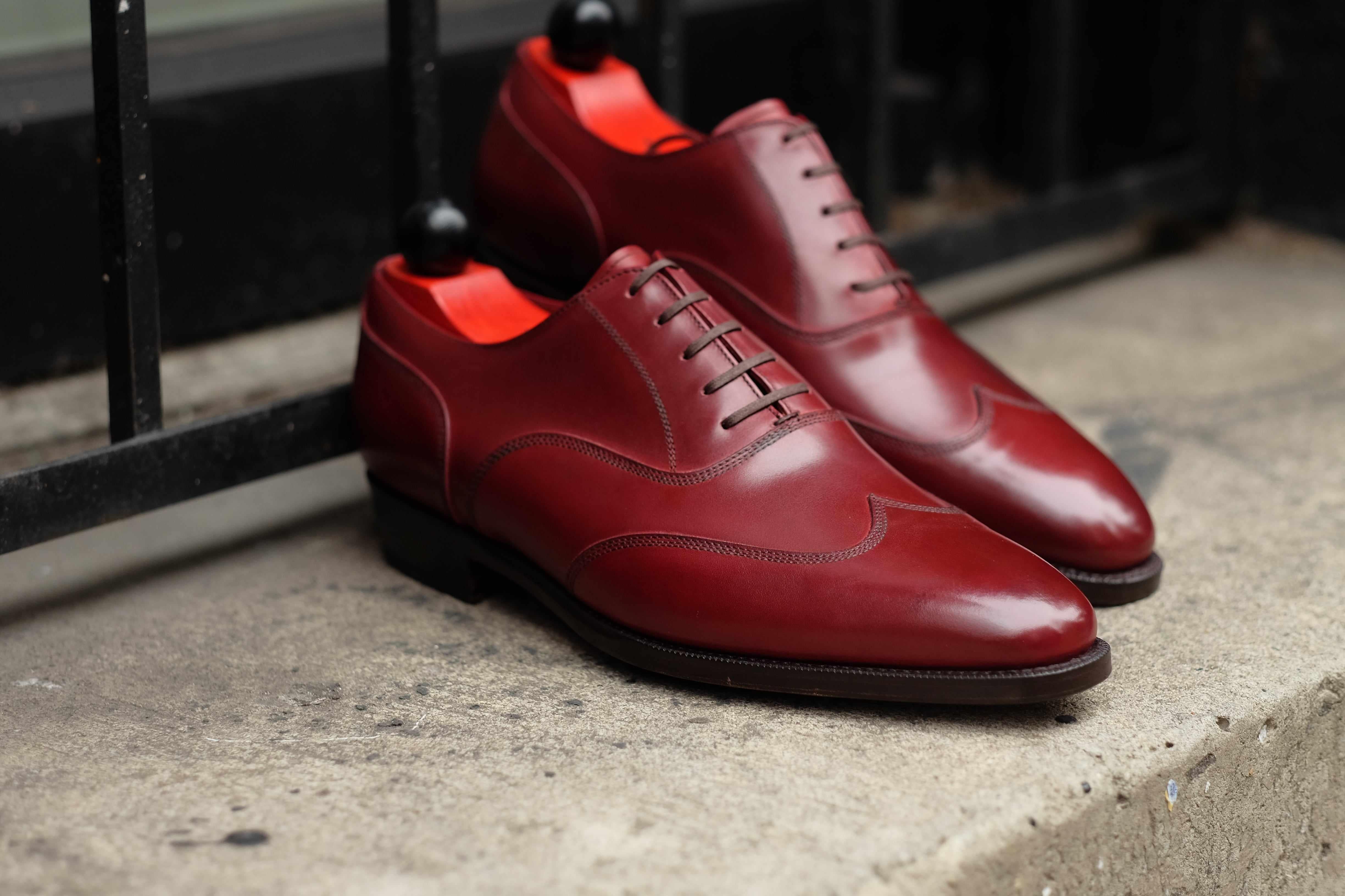 Pullman - Burgundy Calf-Austerity Brogue Oxfords-J.FitzPatrick Footwear