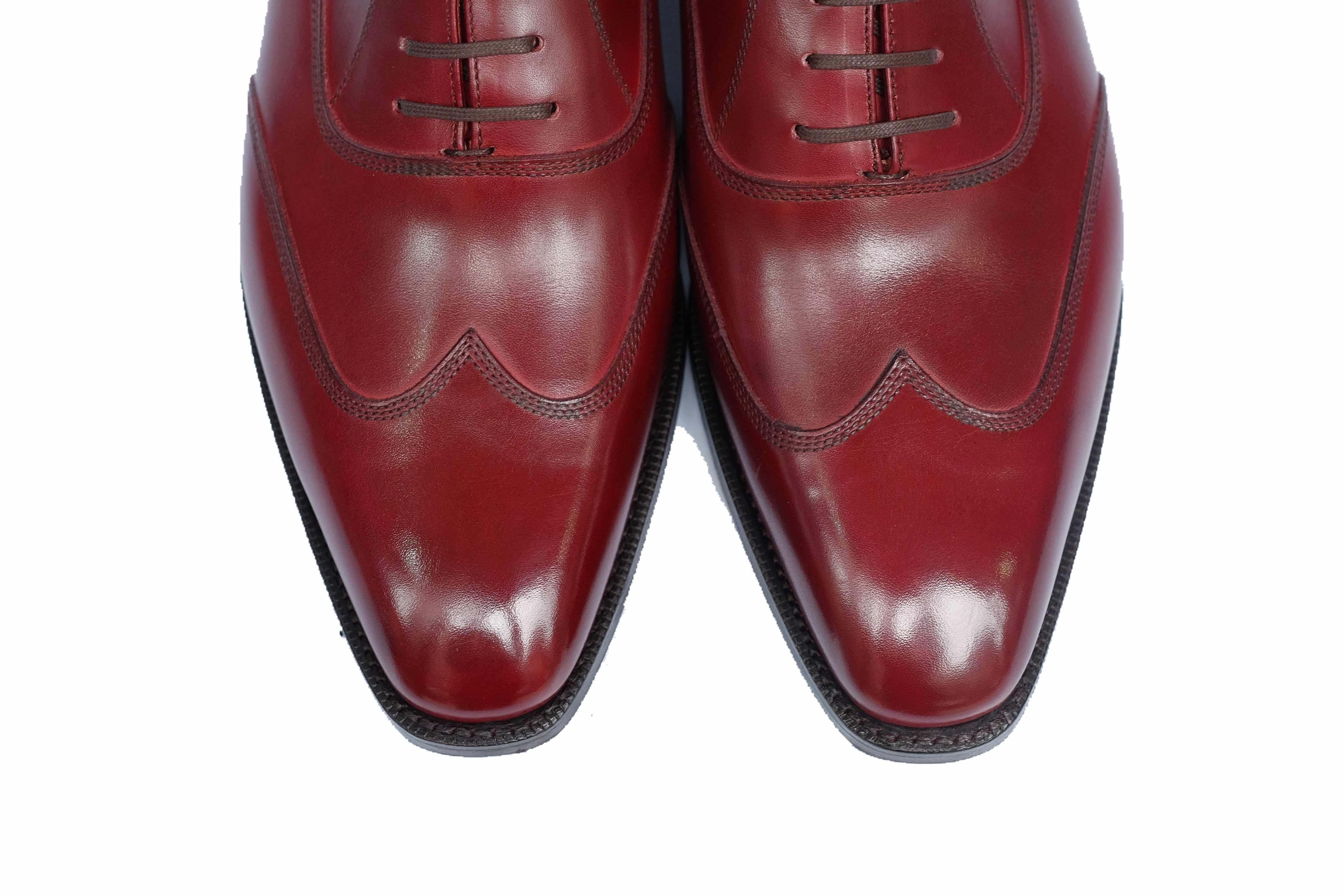 Pullman - Burgundy Calf-Austerity Brogue Oxfords-J.FitzPatrick Footwear