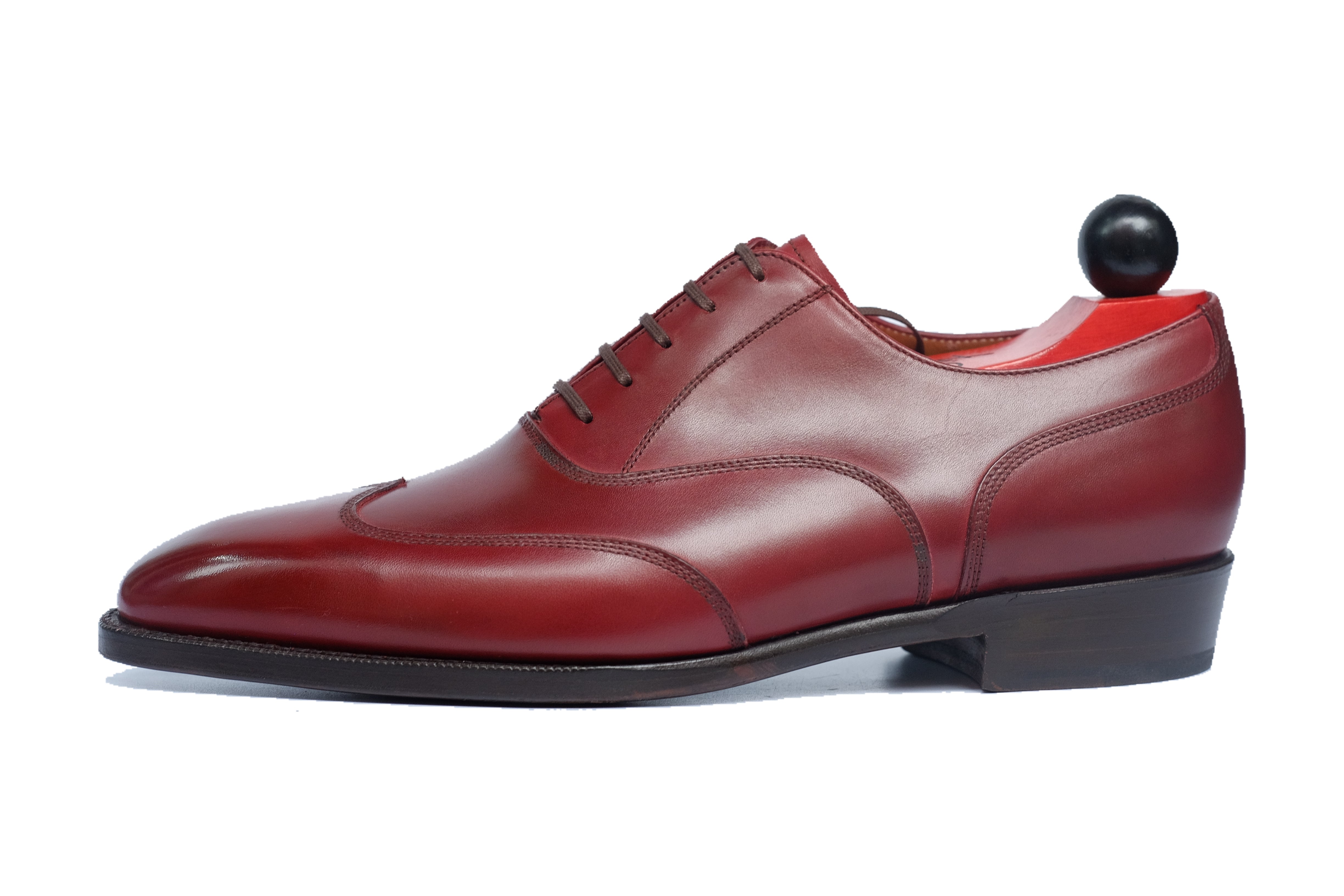 Pullman - Burgundy Calf-Austerity Brogue Oxfords-J.FitzPatrick Footwear