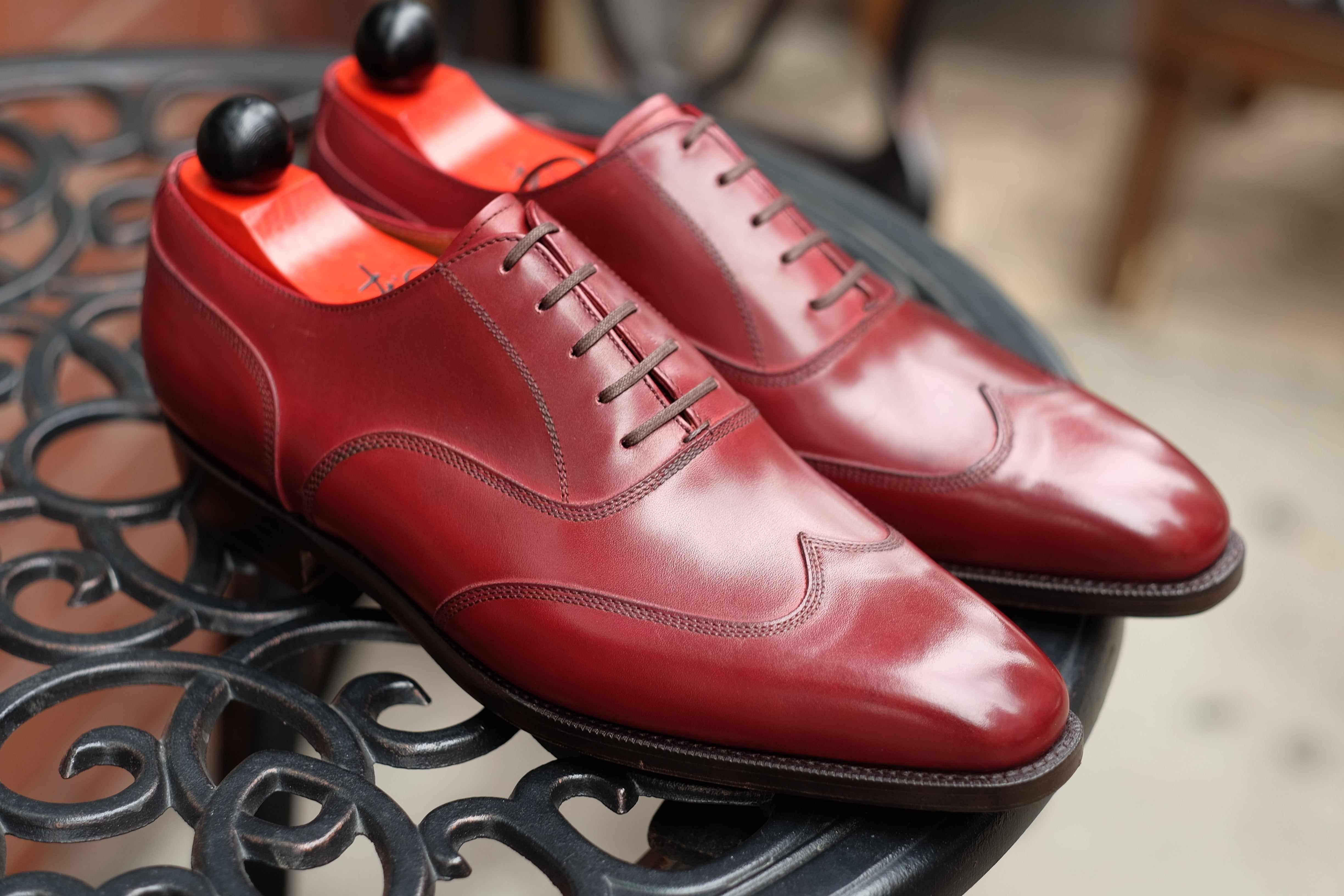 Pullman - Burgundy Calf-Austerity Brogue Oxfords-J.FitzPatrick Footwear