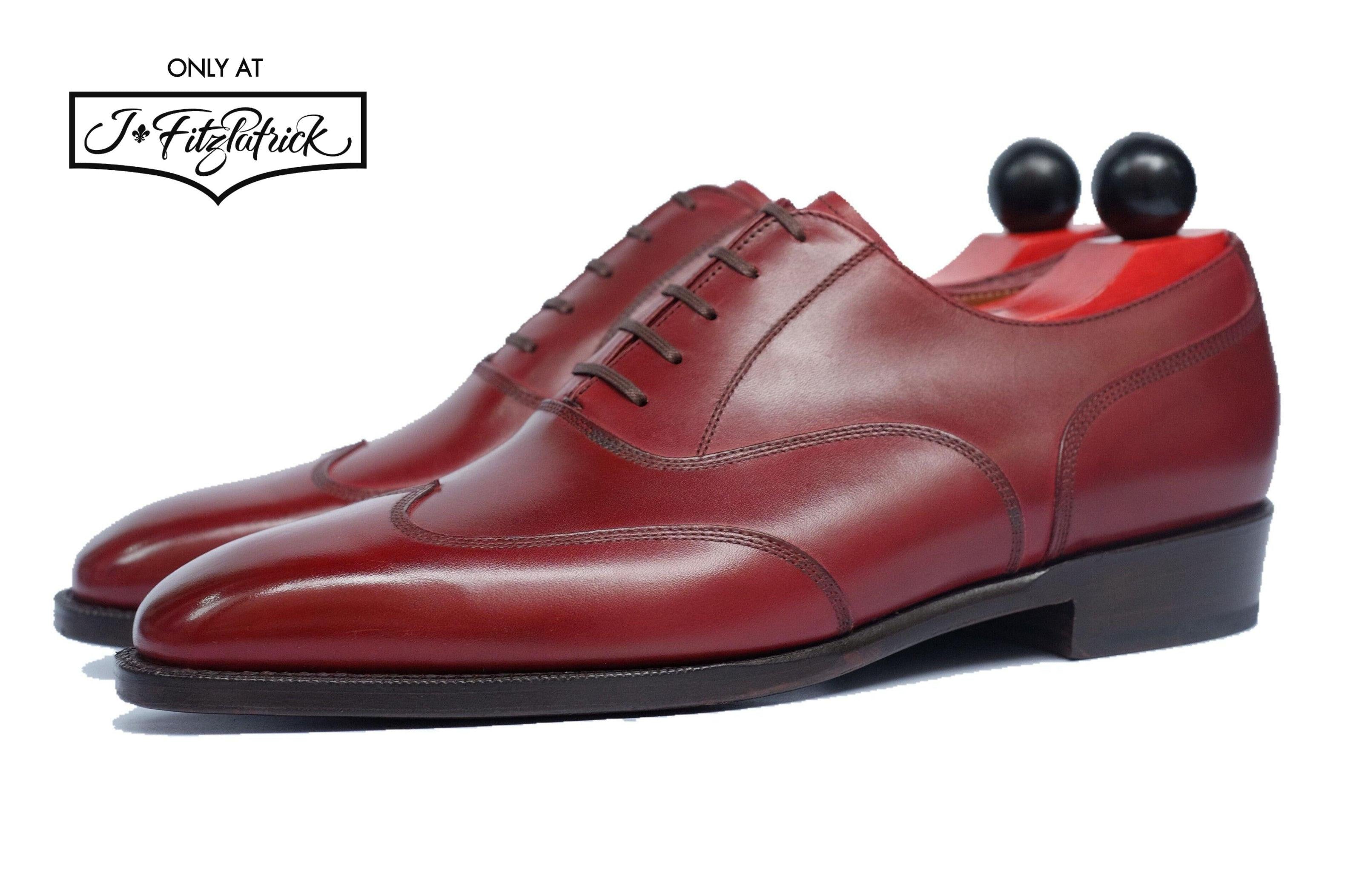 Pullman - Burgundy Calf-Austerity Brogue Oxfords-J.FitzPatrick Footwear