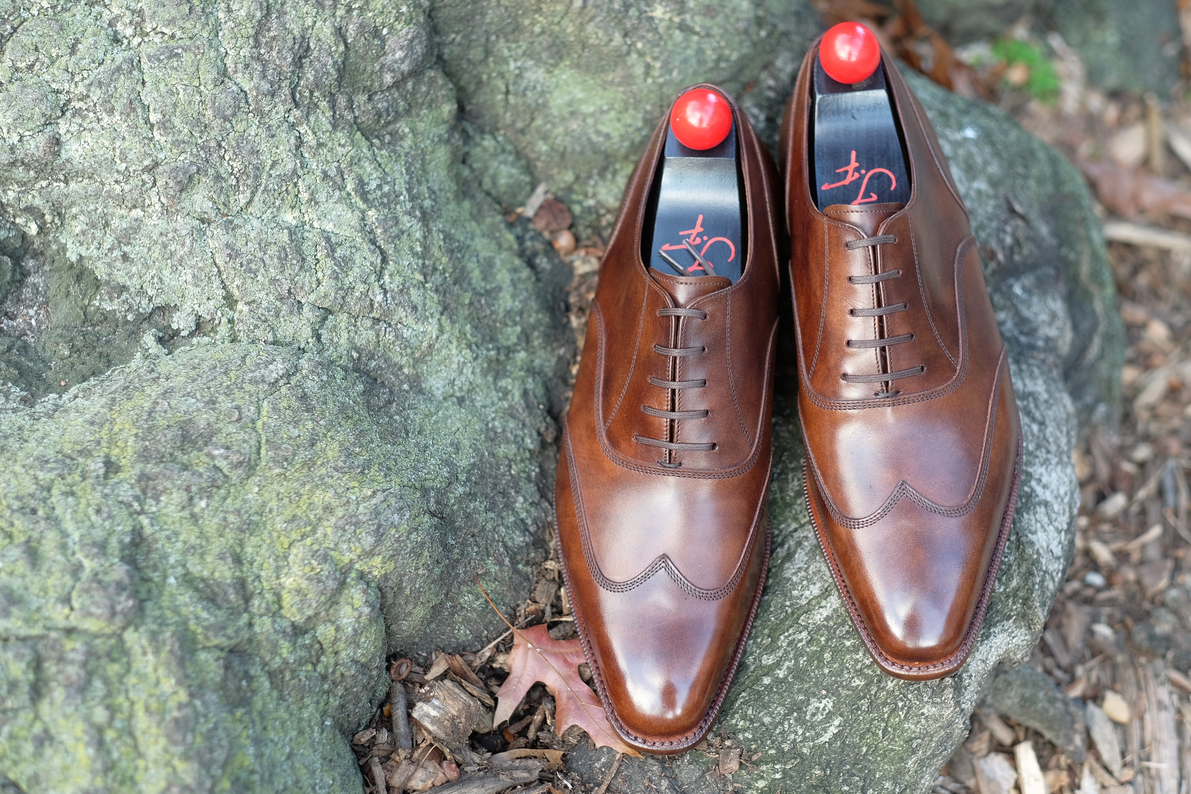 Pullman - MTO - Copper Museum Calf - LPB Last - Single Leather Sole-Made To Order Austerity Brogue Oxfords-J.FitzPatrick Footwear