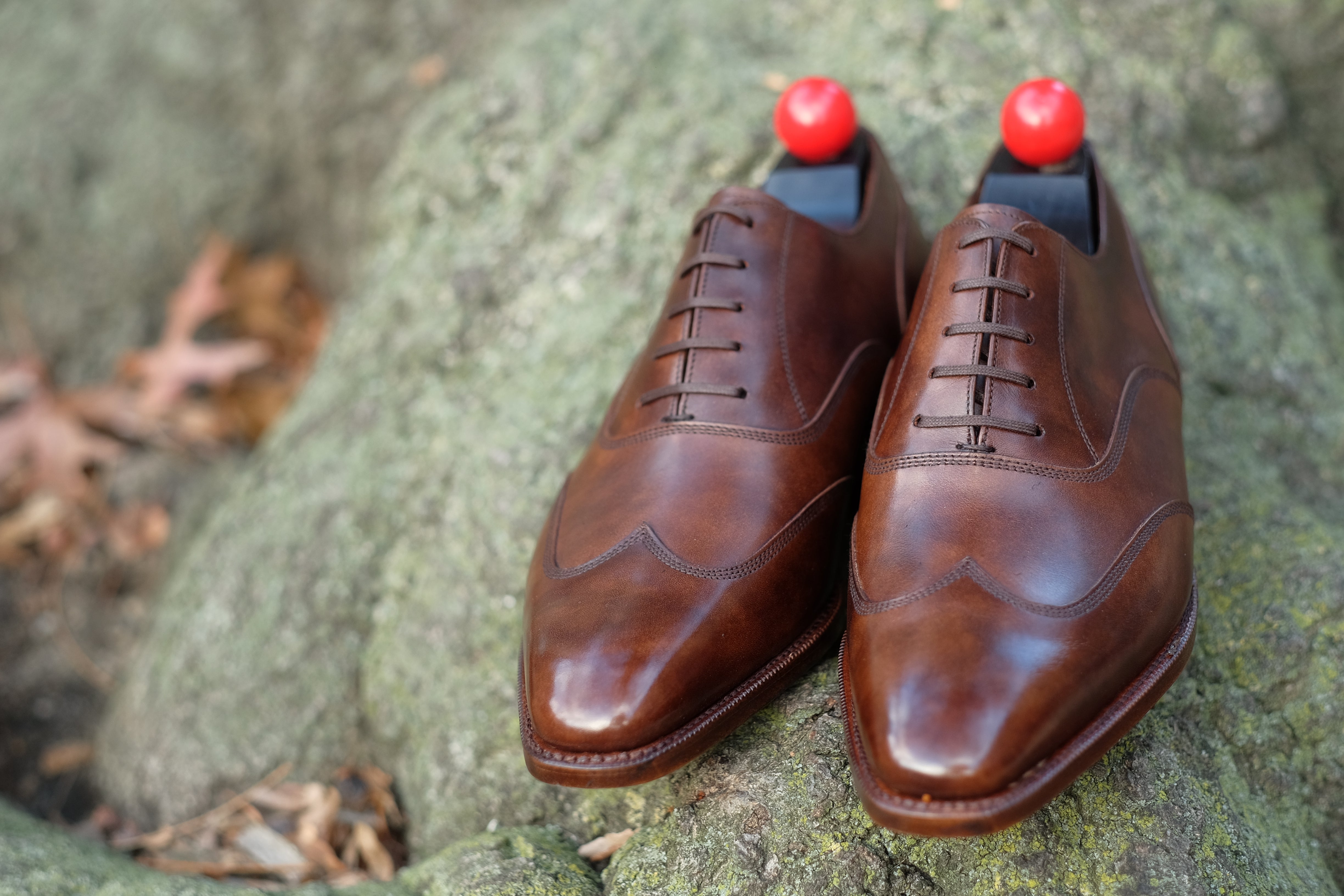 Pullman - MTO - Copper Museum Calf - LPB Last - Single Leather Sole-Made To Order Austerity Brogue Oxfords-J.FitzPatrick Footwear