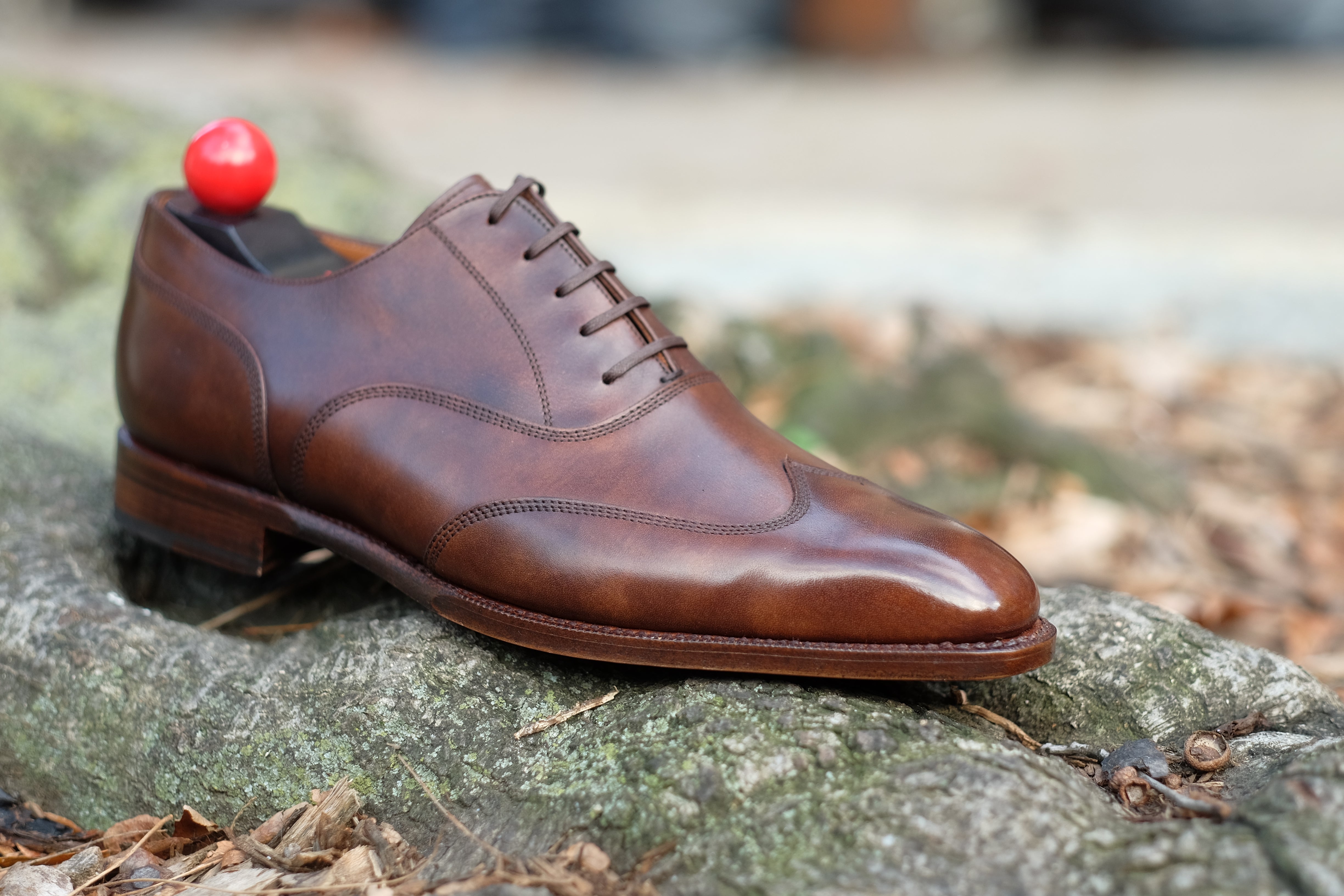 Pullman - MTO - Copper Museum Calf - LPB Last - Single Leather Sole-Made To Order Austerity Brogue Oxfords-J.FitzPatrick Footwear
