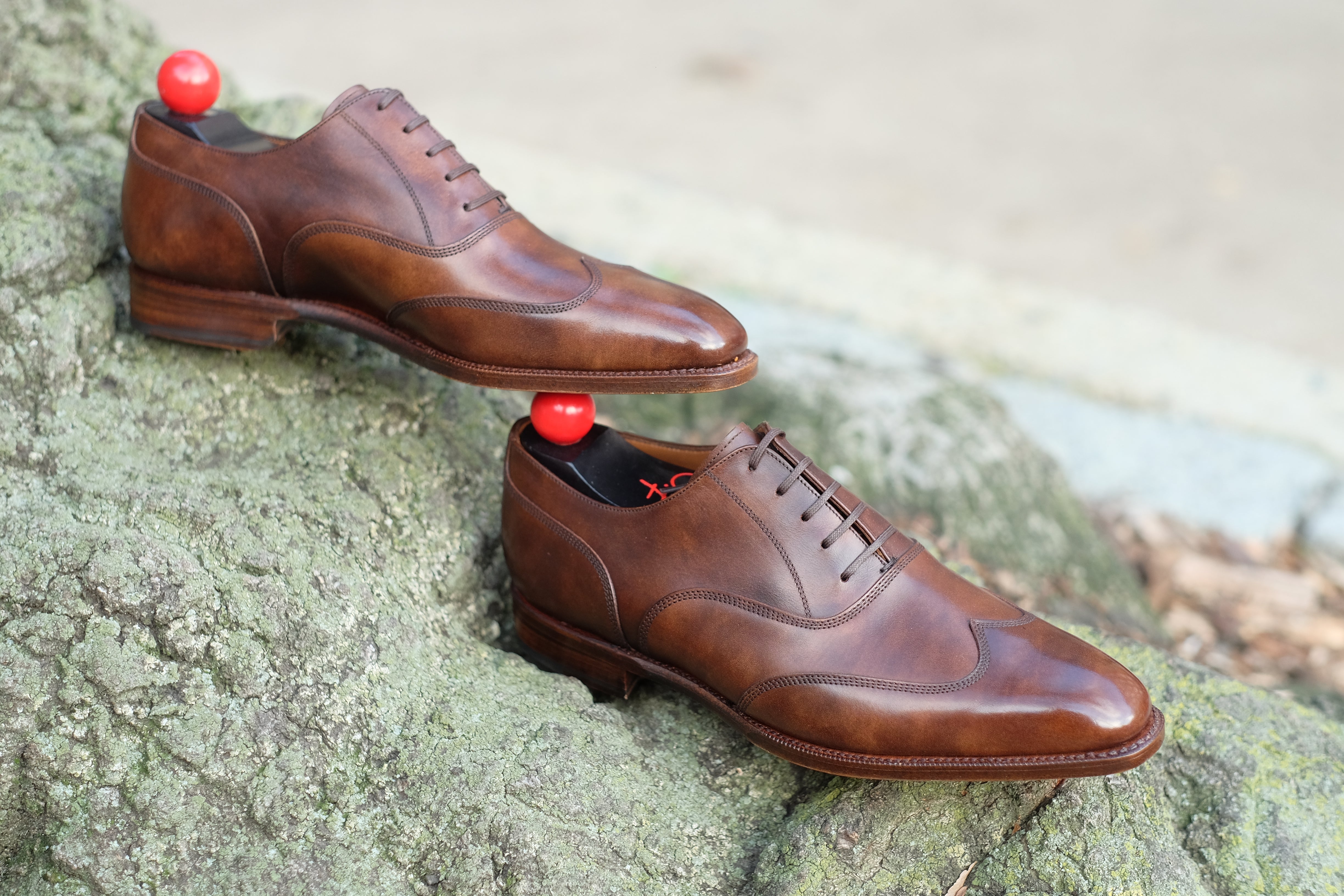 Pullman - MTO - Copper Museum Calf - LPB Last - Single Leather Sole-Made To Order Austerity Brogue Oxfords-J.FitzPatrick Footwear