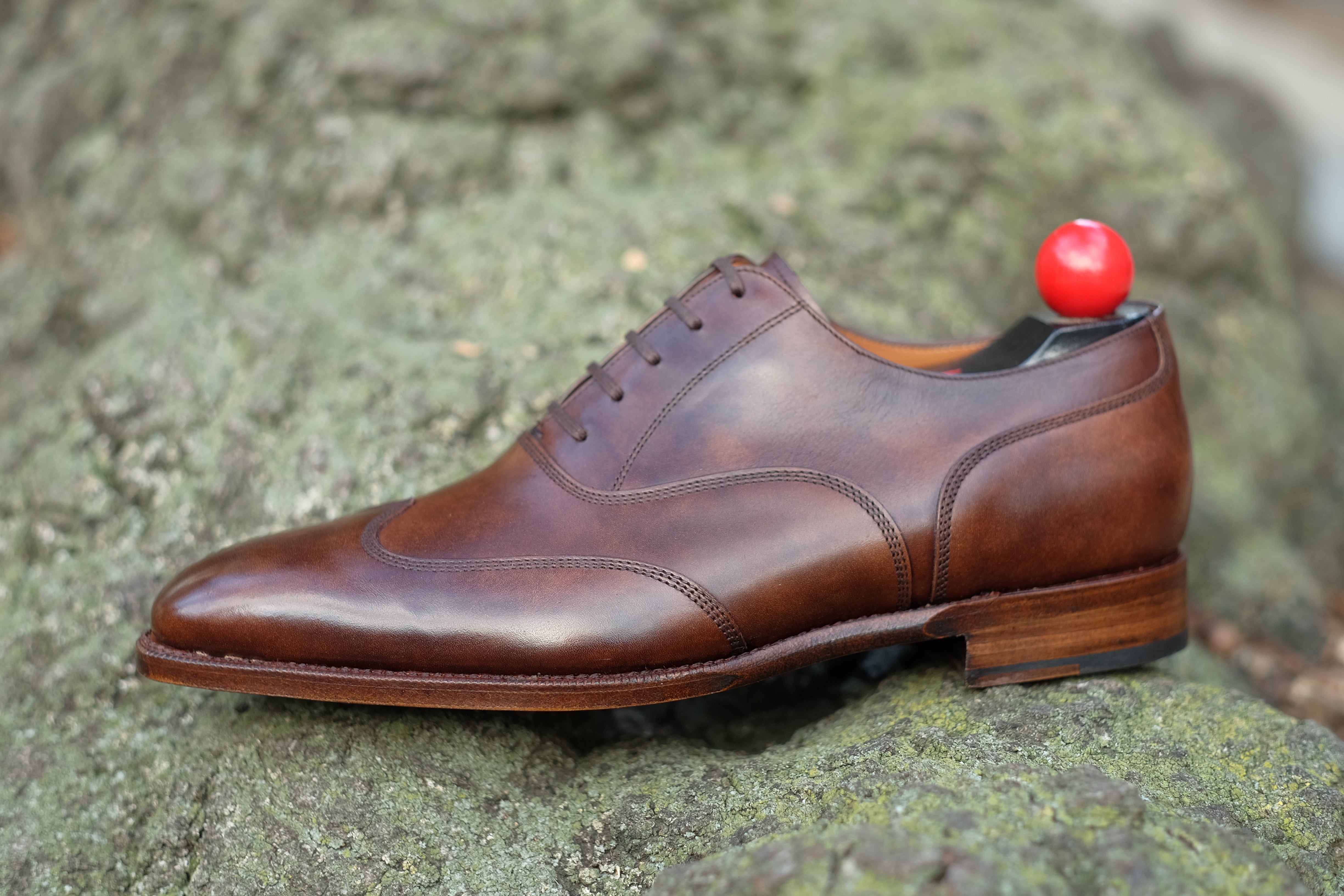 Pullman - MTO - Copper Museum Calf - LPB Last - Single Leather Sole-Made To Order Austerity Brogue Oxfords-J.FitzPatrick Footwear