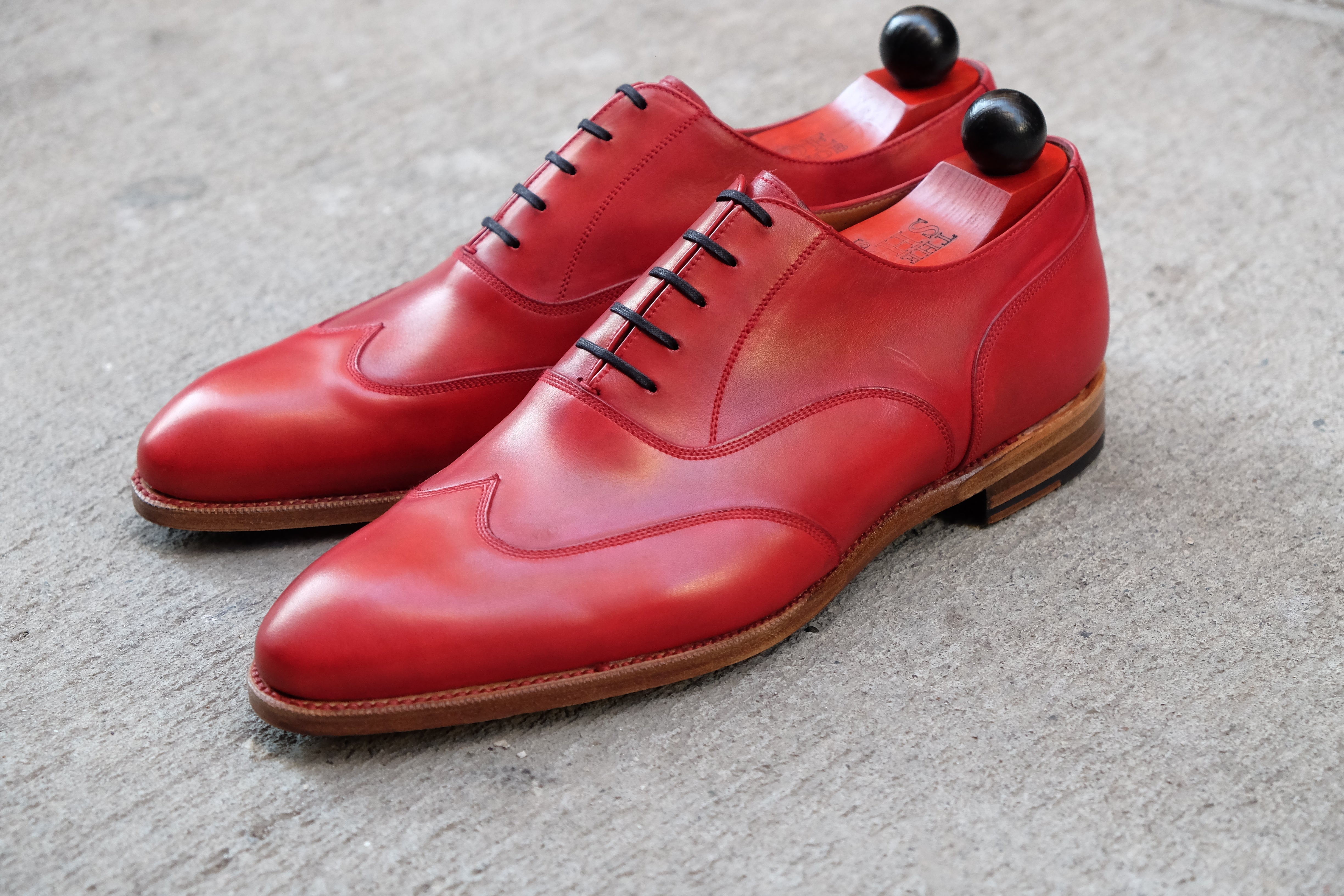 Pullman - MTO - Unfinished Red Calf - NGT Last - Natural Single Leather Sole-Made To Order Austerity Brogue Oxfords-J.FitzPatrick Footwear