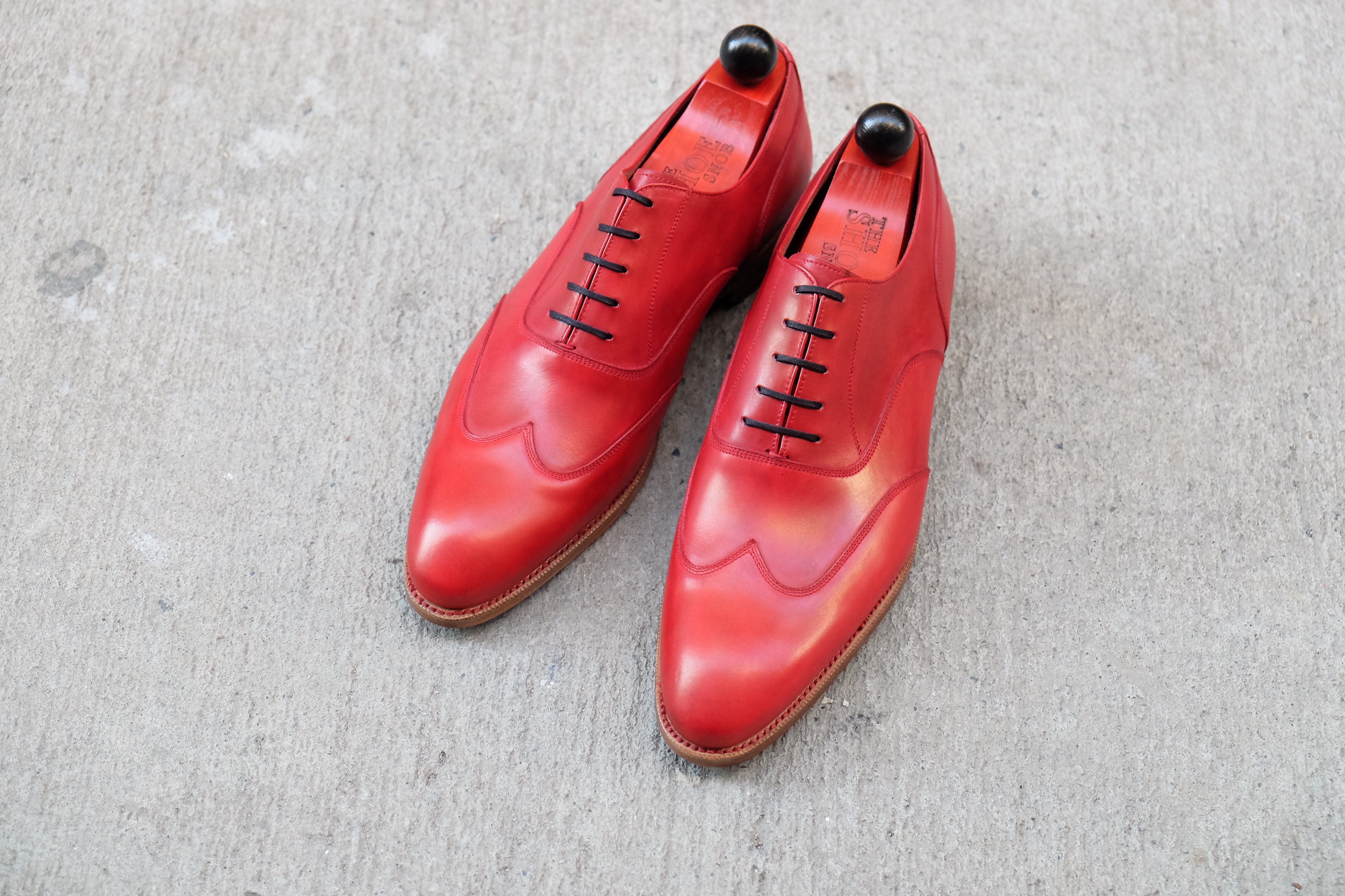 Pullman - MTO - Unfinished Red Calf - NGT Last - Natural Single Leather Sole-Made To Order Austerity Brogue Oxfords-J.FitzPatrick Footwear