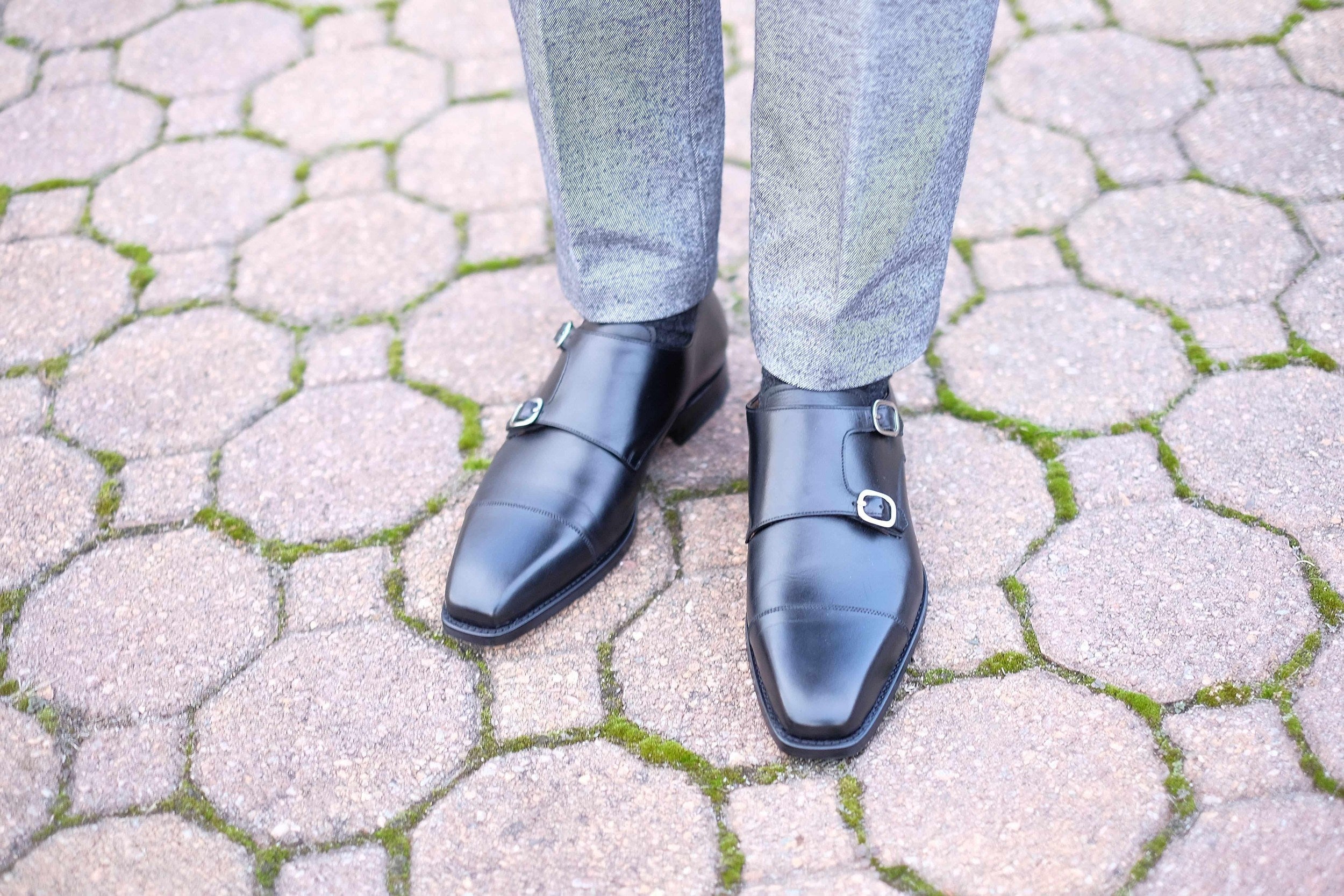 Sammamish - Black Calf-Double Monk Straps Monkstraps-J.FitzPatrick Footwear